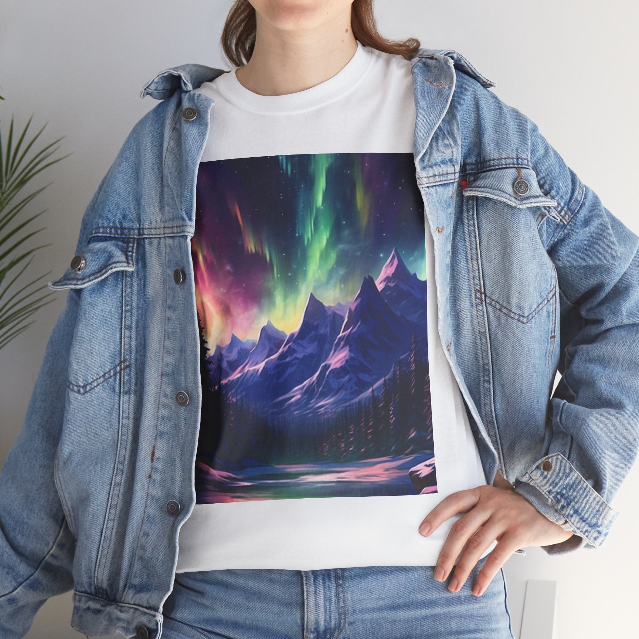 Northern Lights Graphic T- Shirt Printify