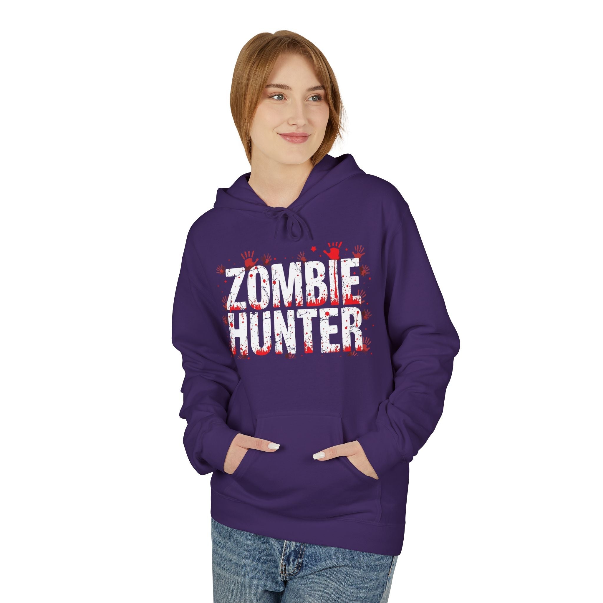 Zombie Hunter Graphic Hoodie Printify
