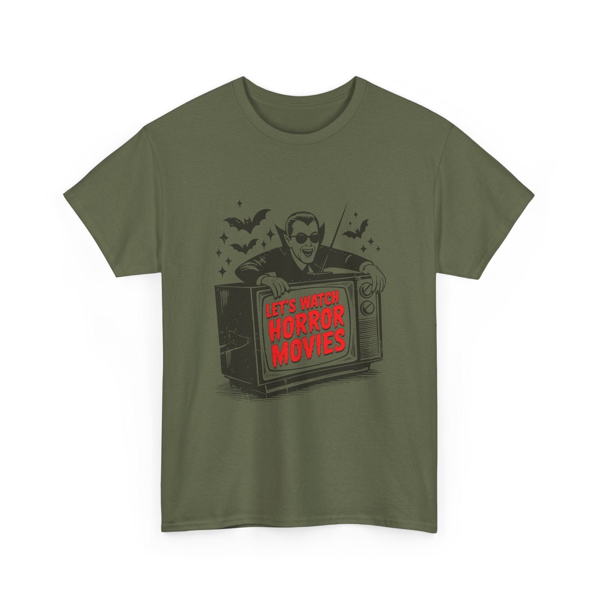 Let's Watch Horror Movies Unisex T-Shirt Printify