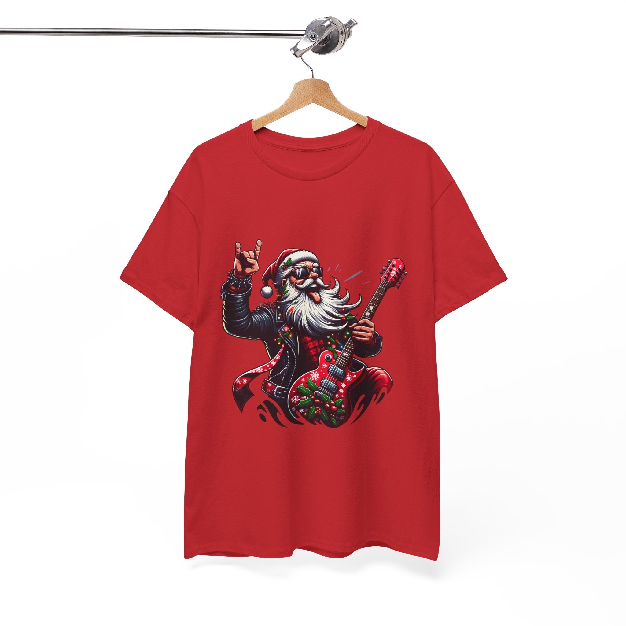 Rockin' Santa Unisex Graphic T- Shirt Printify