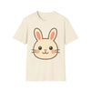 Cute Bunny Unisex Cotton T-Shirt - Crafted Looks