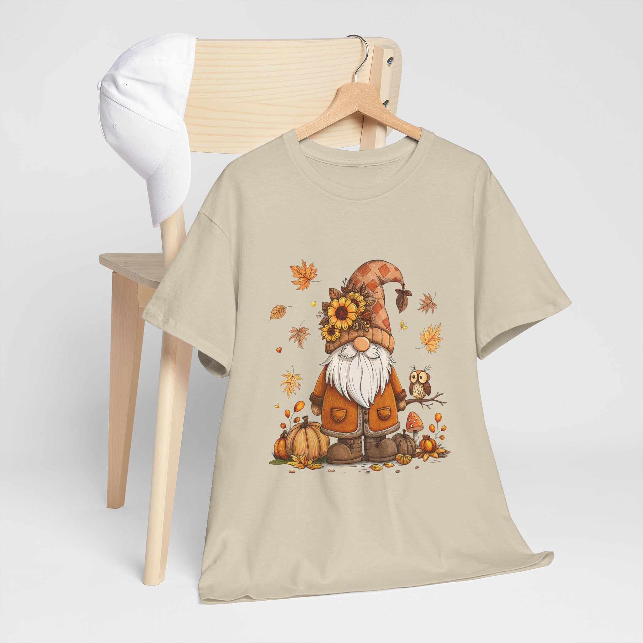 Fall Gnome Retro Unisex T- Shirt Printify