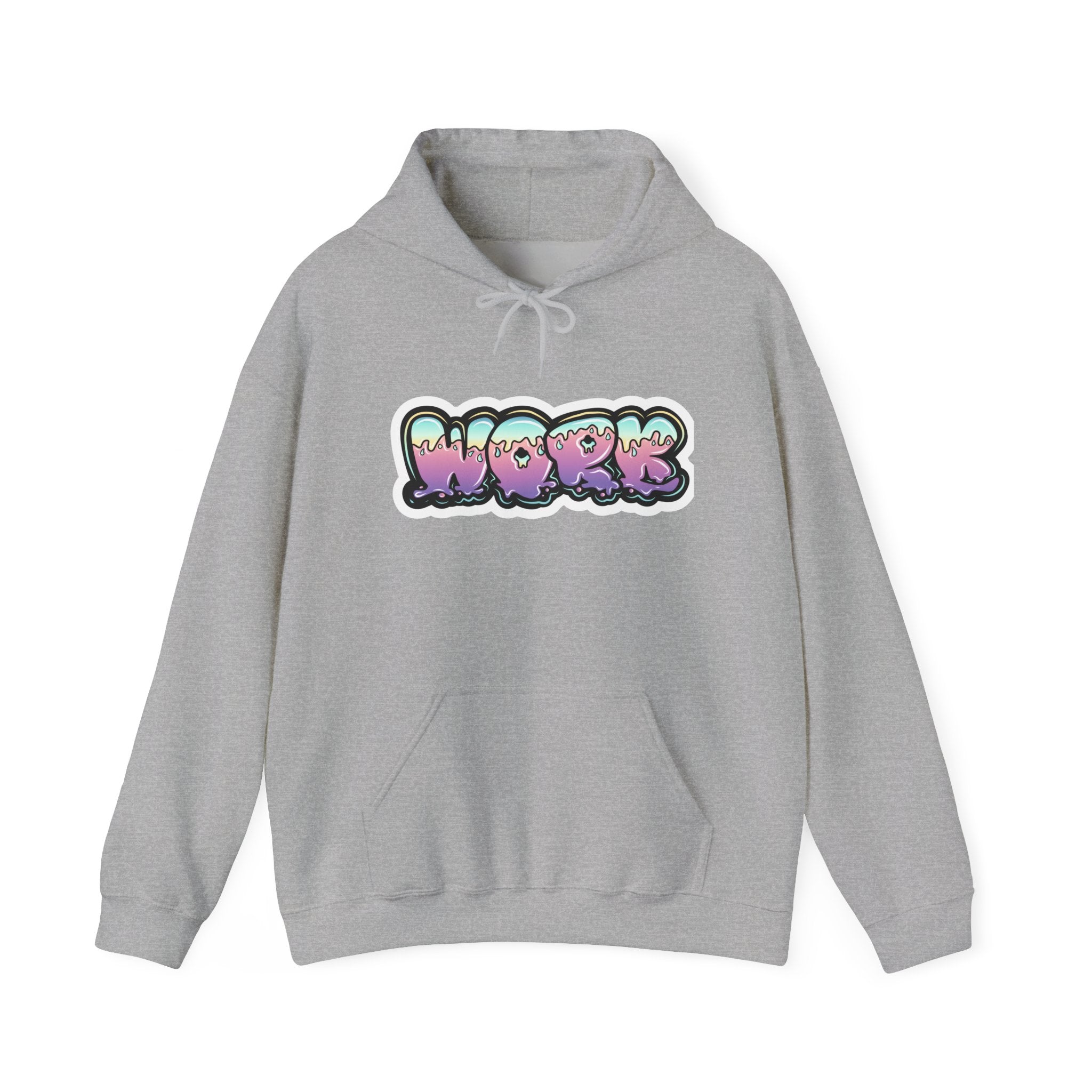 Work Graffiti Streetwear  Hoodie Printify