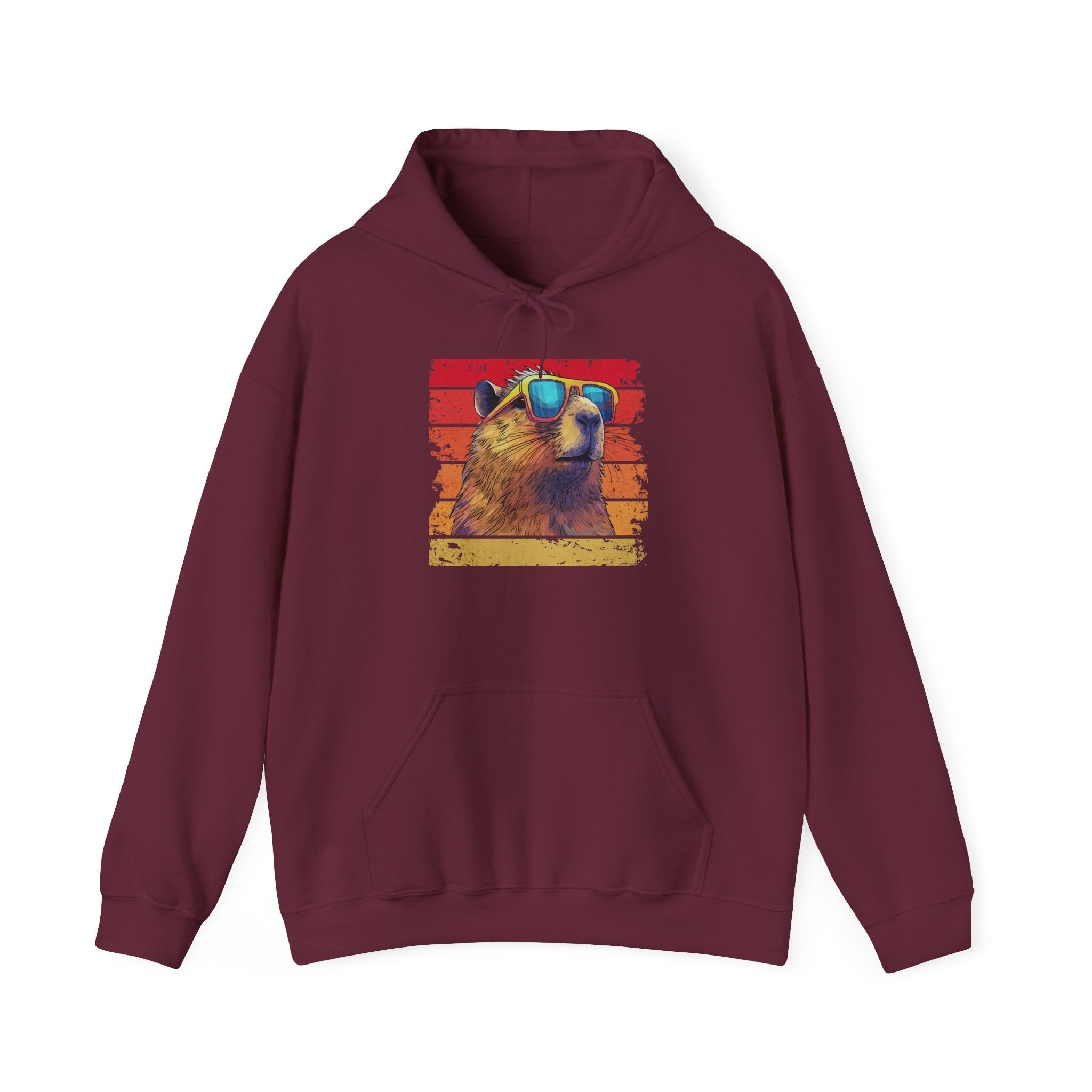 Vintage Retro Sunglasses Bear Hoodie Printify