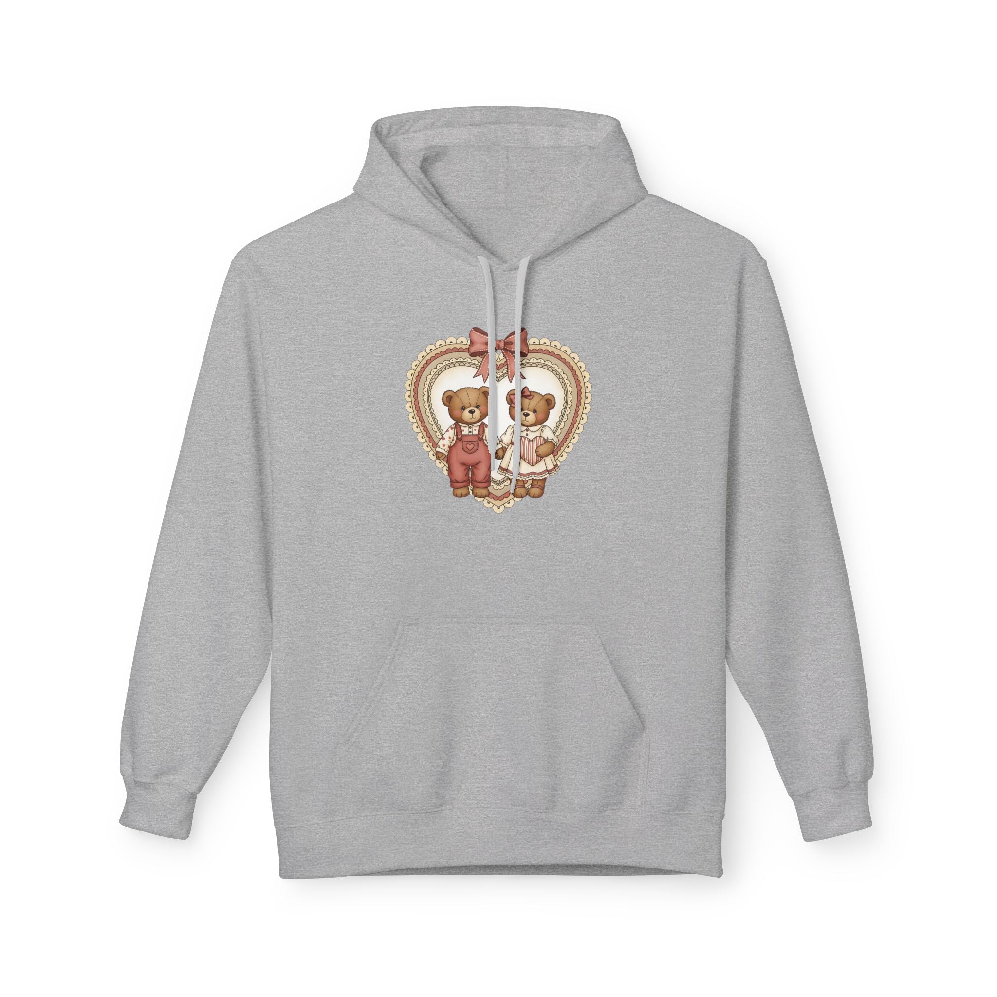 Valentine Teddy Heart Hoodie