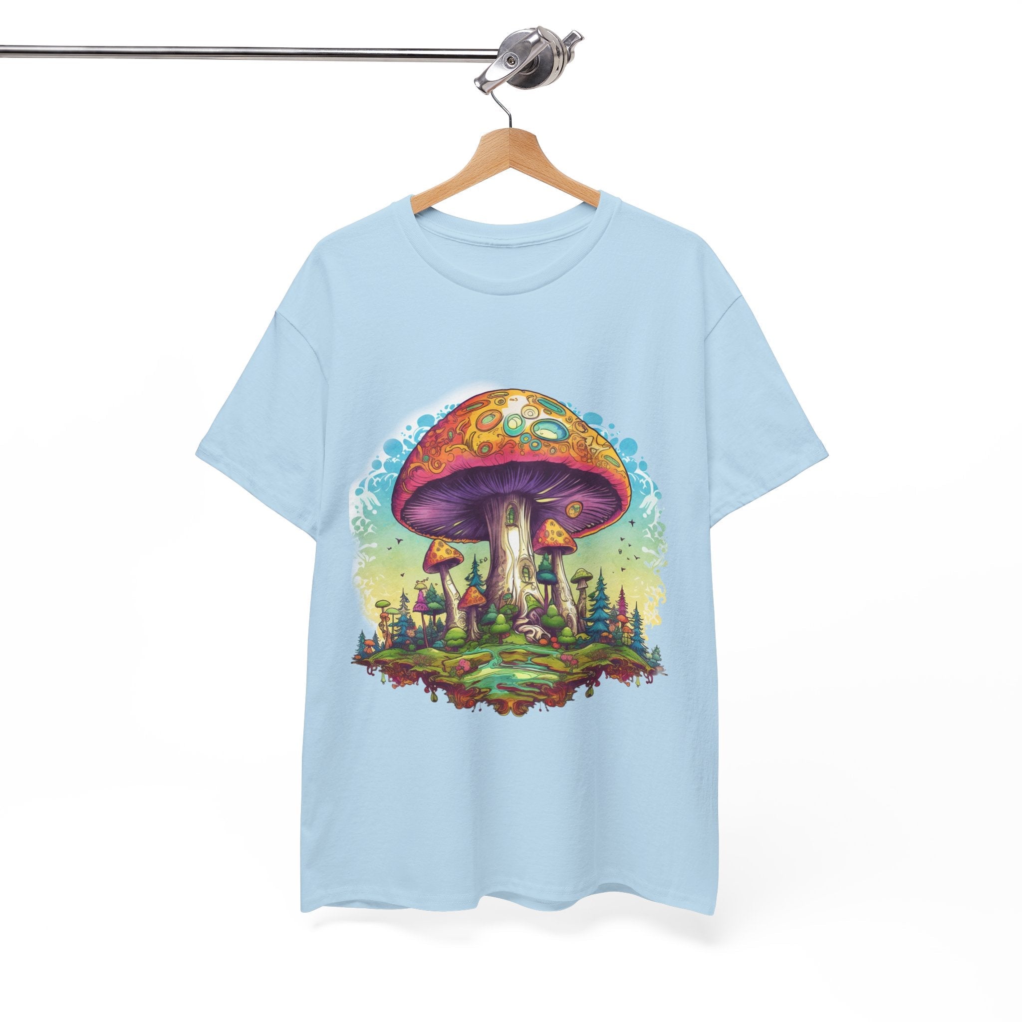 Colorful Mushroom Art Graphic T-Shirt Printify