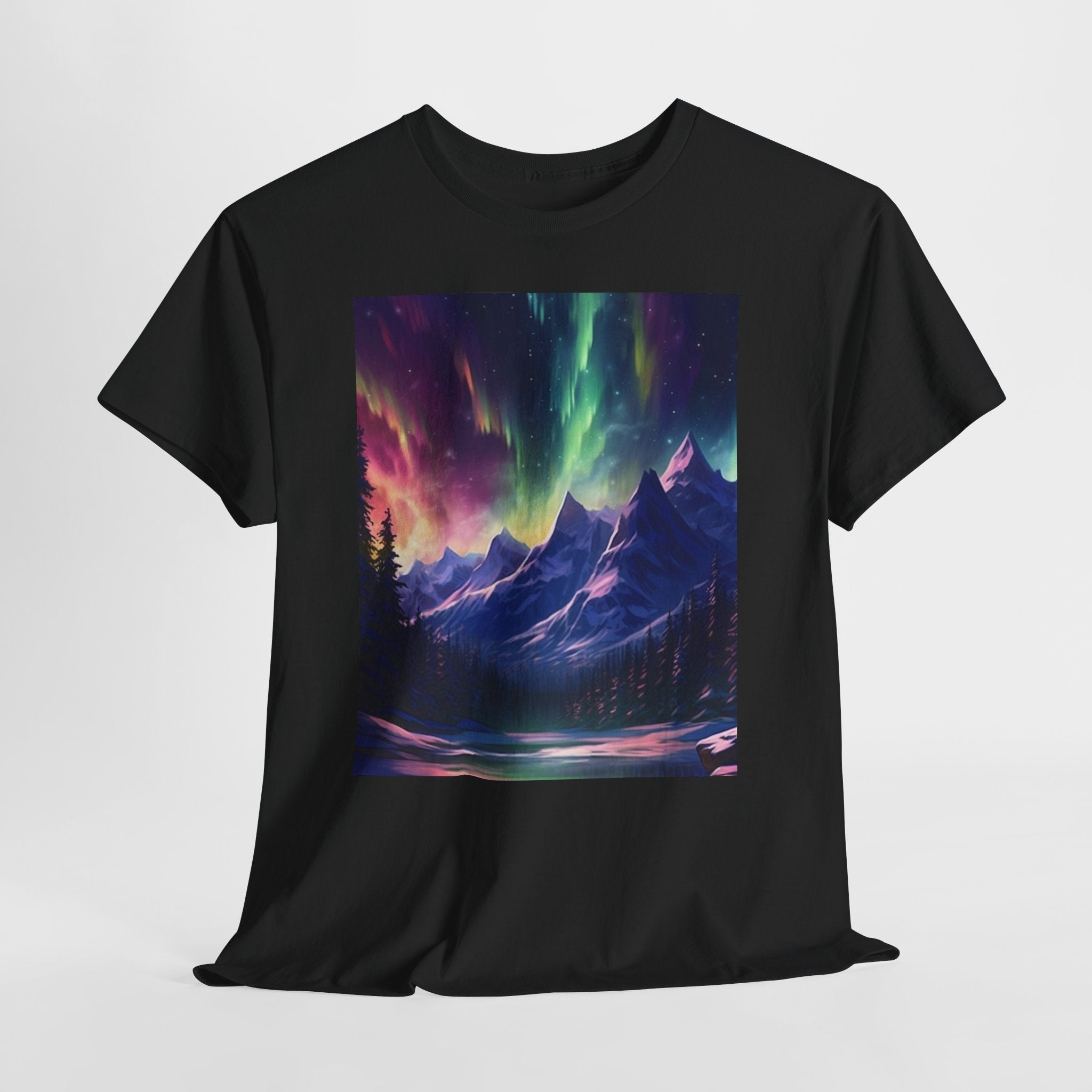 Northern Lights Graphic T- Shirt Printify