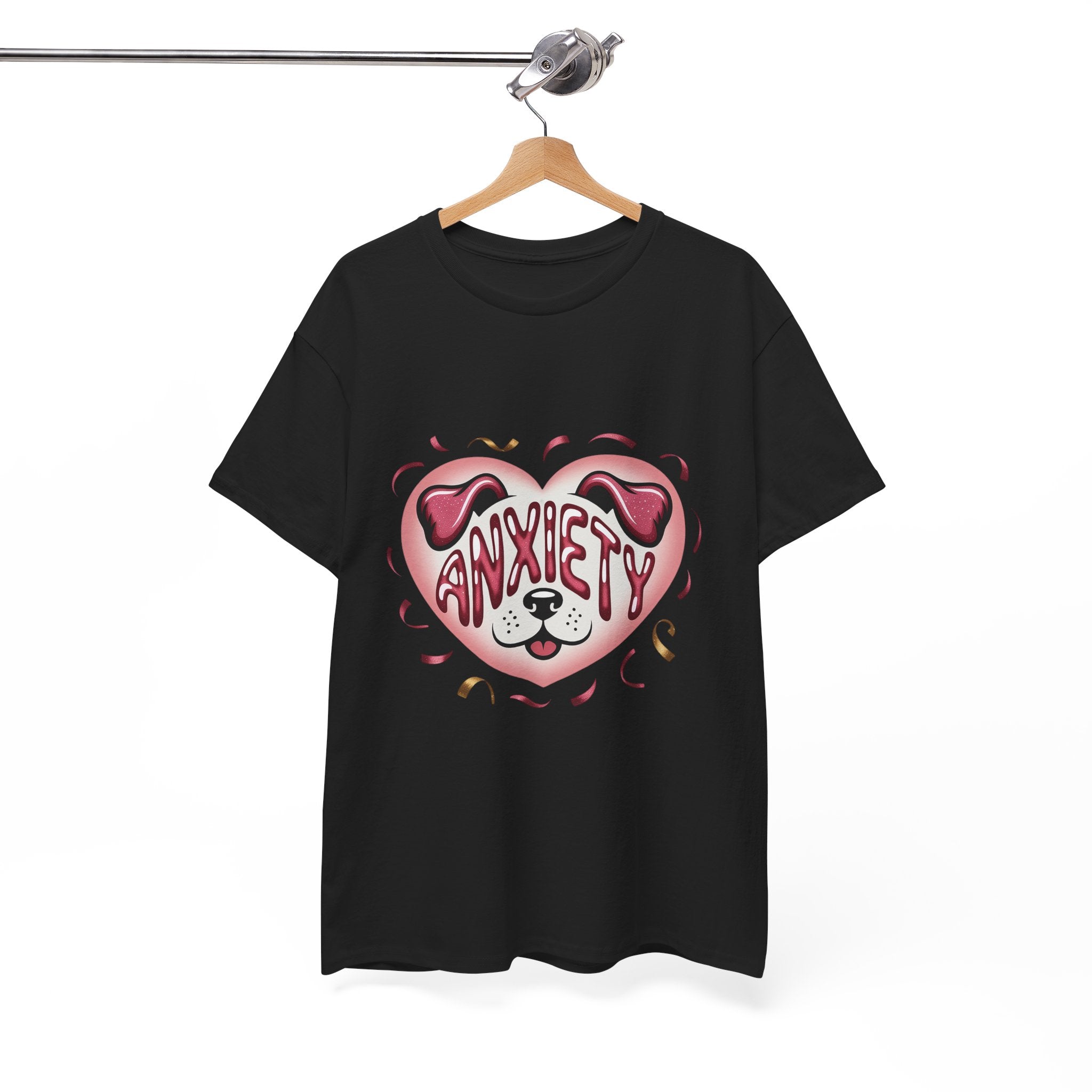 Anxiety Heart Unisex Graphics T- Shirt Printify