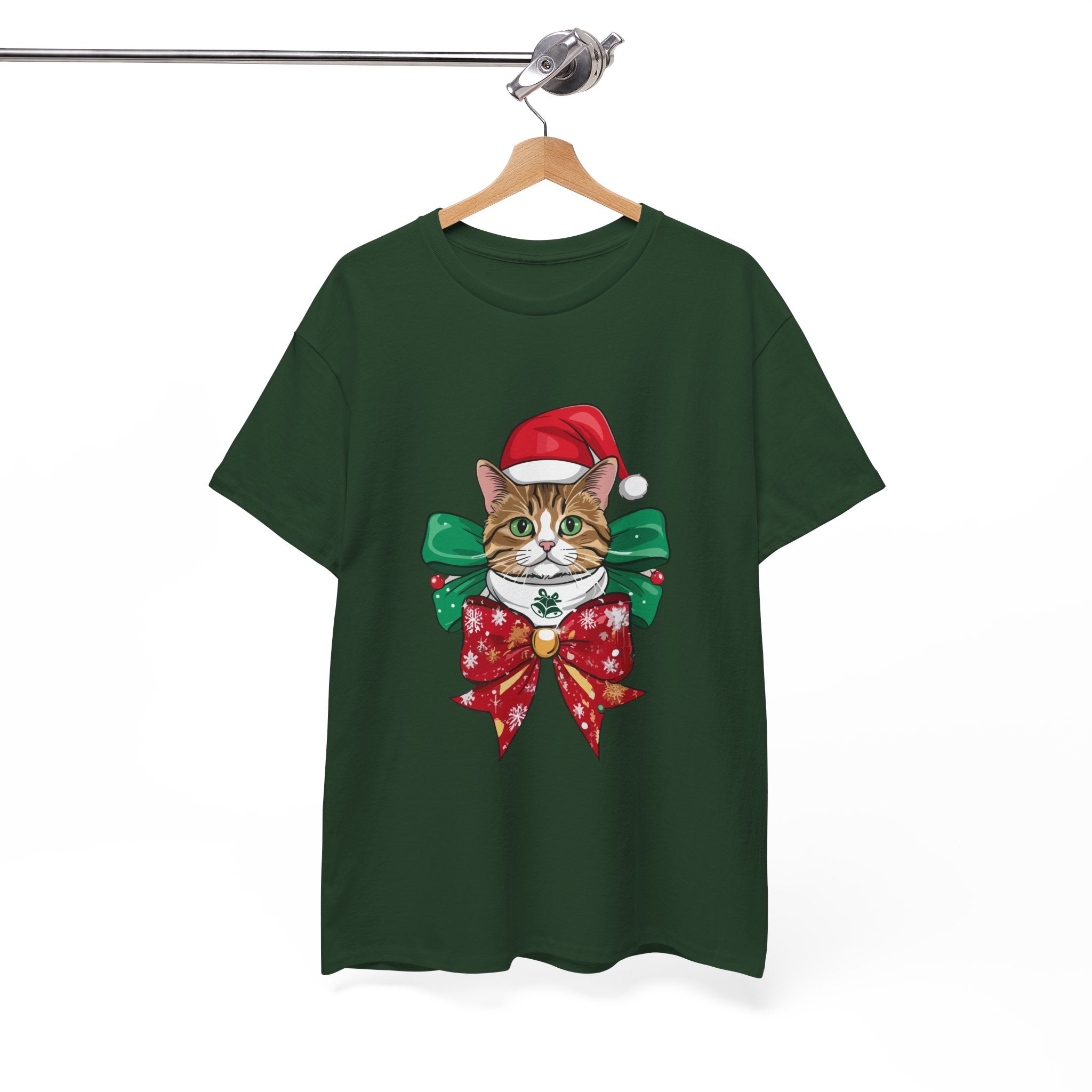 Christmas Cat Graphic T- Shirt Printify