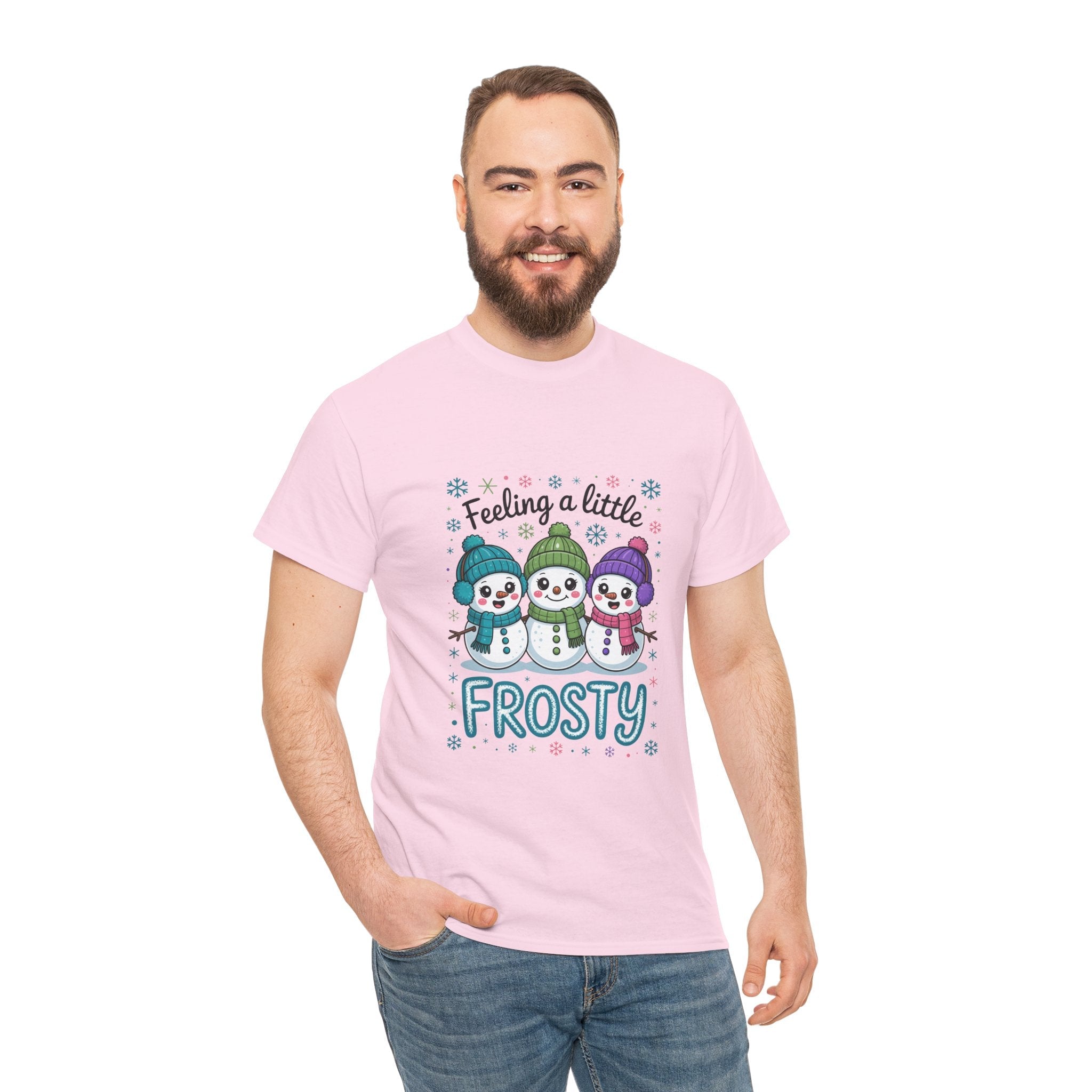 Frosty Friends Graphic Winter T- Shirt Printify