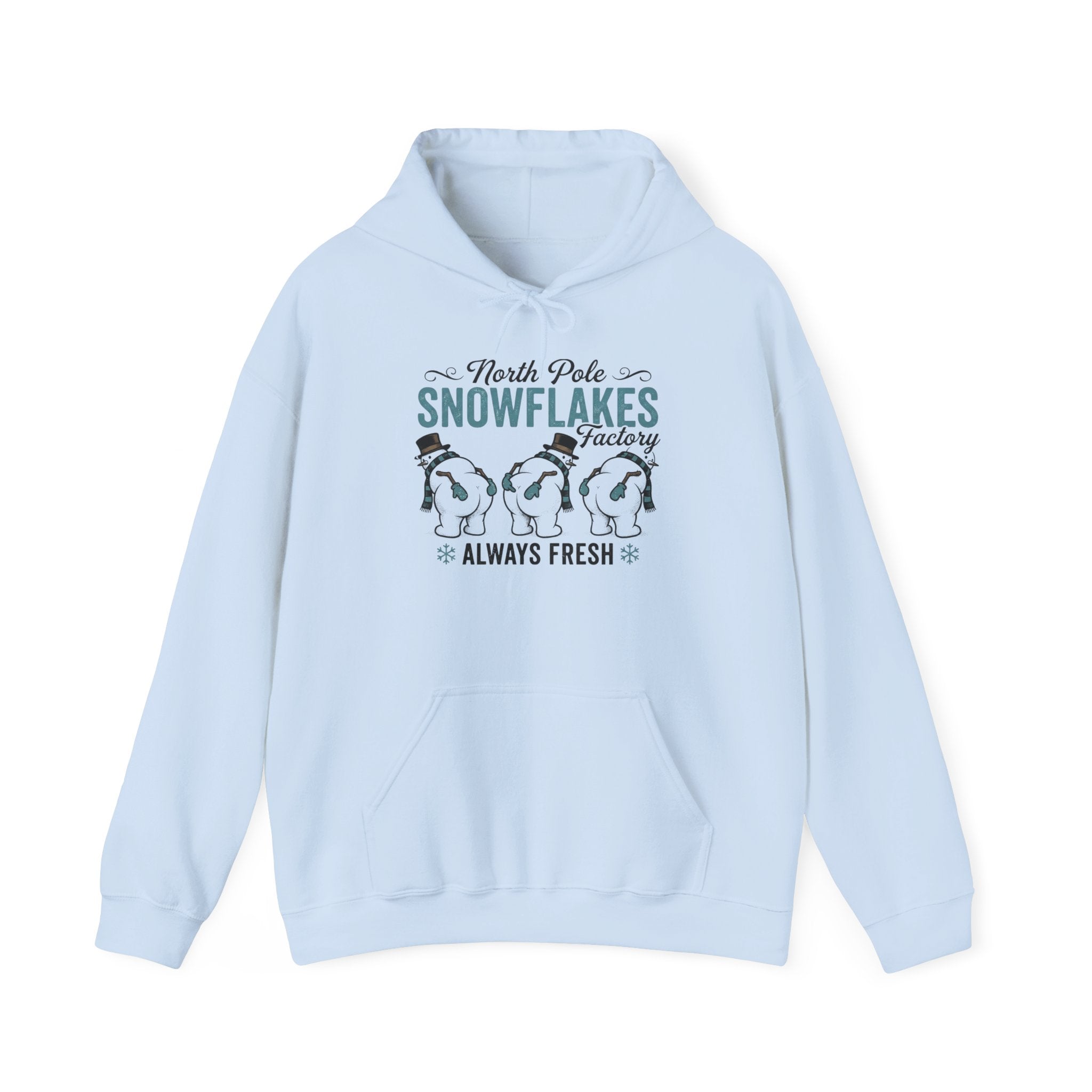 North Pole Snowflakes Hoodie Printify