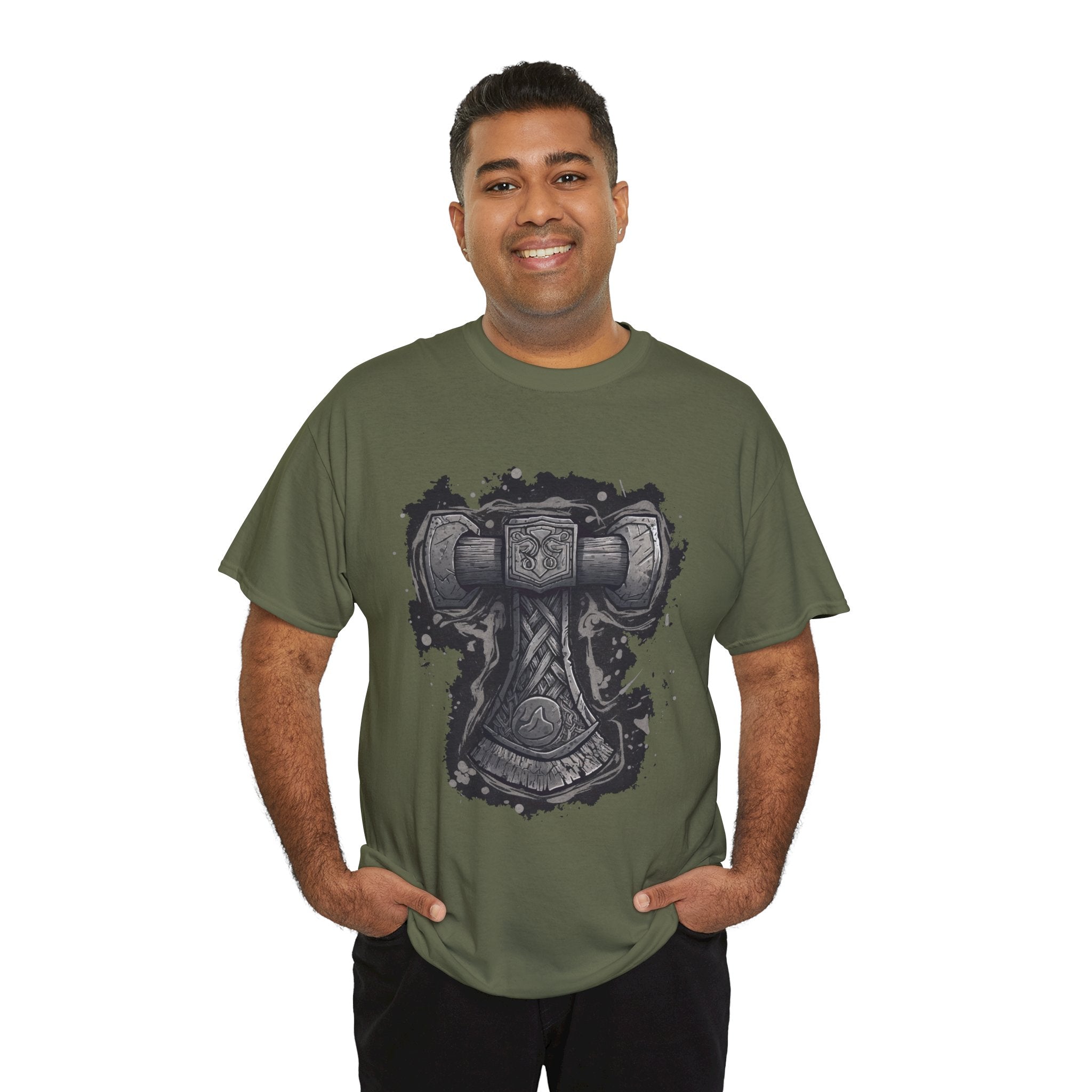Thor Hammer Graphic T- Shirt Printify