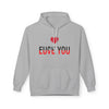 Love You Fuck You Unisex Softstyle Hoodie Printify