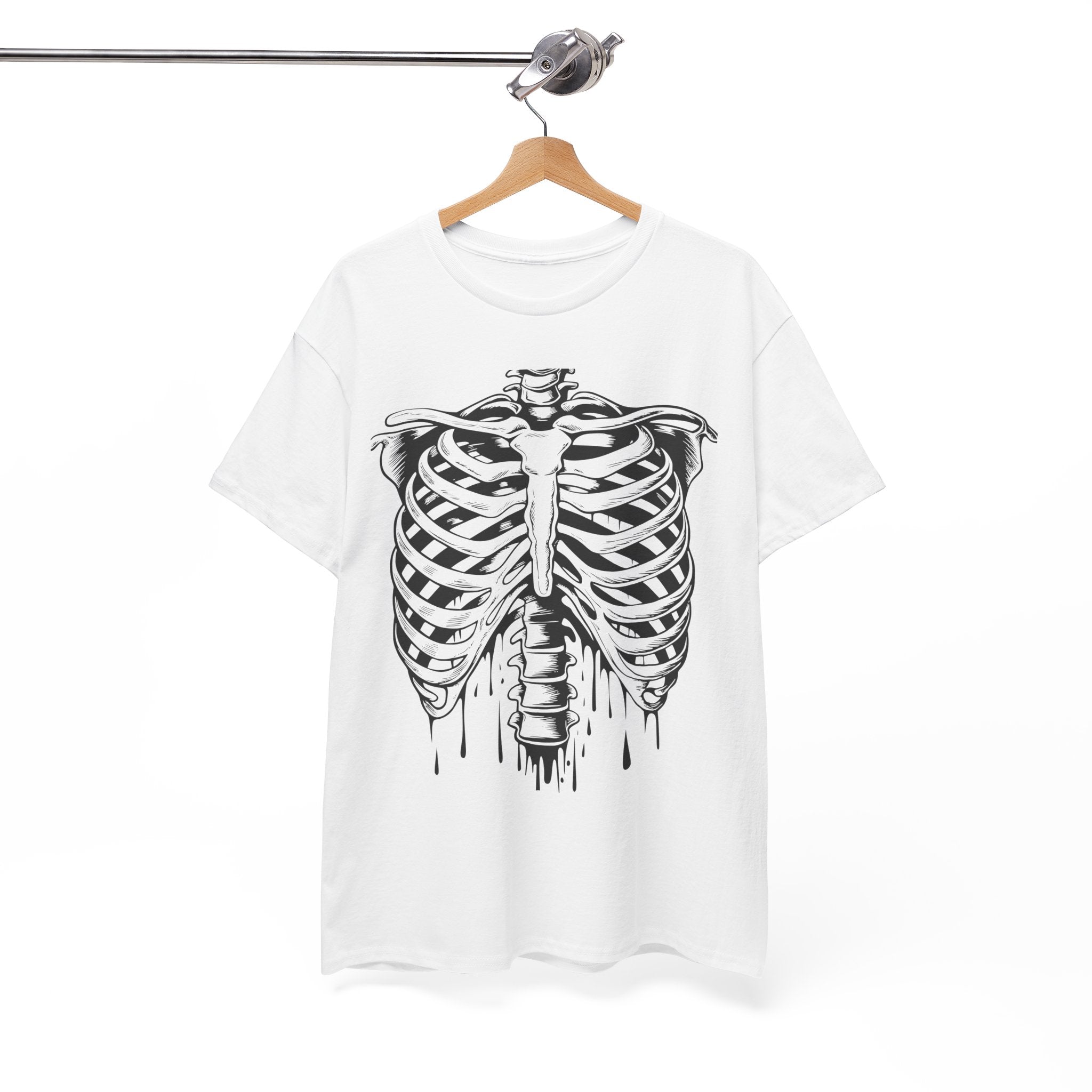 Skeleton Rib Vintage T- Shirt Printify