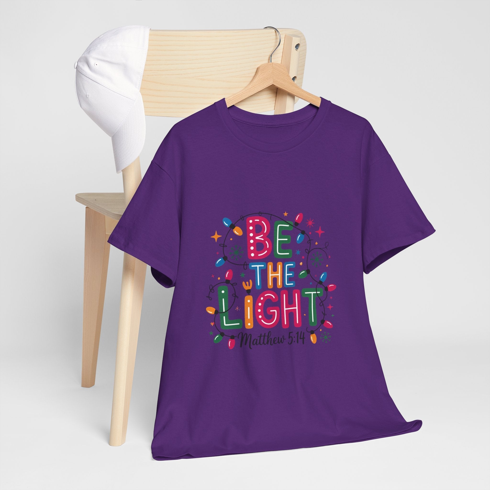 'Be the Light' Christmas T-Shirt Printify