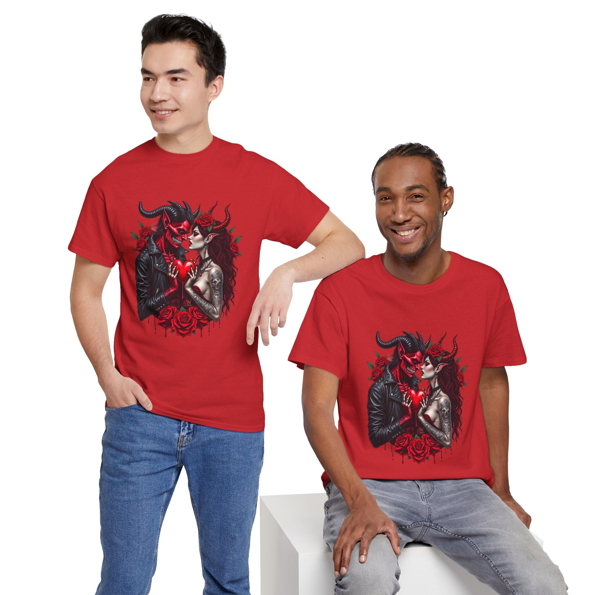 Romantic Gothic Graphic T-Shirt Printify