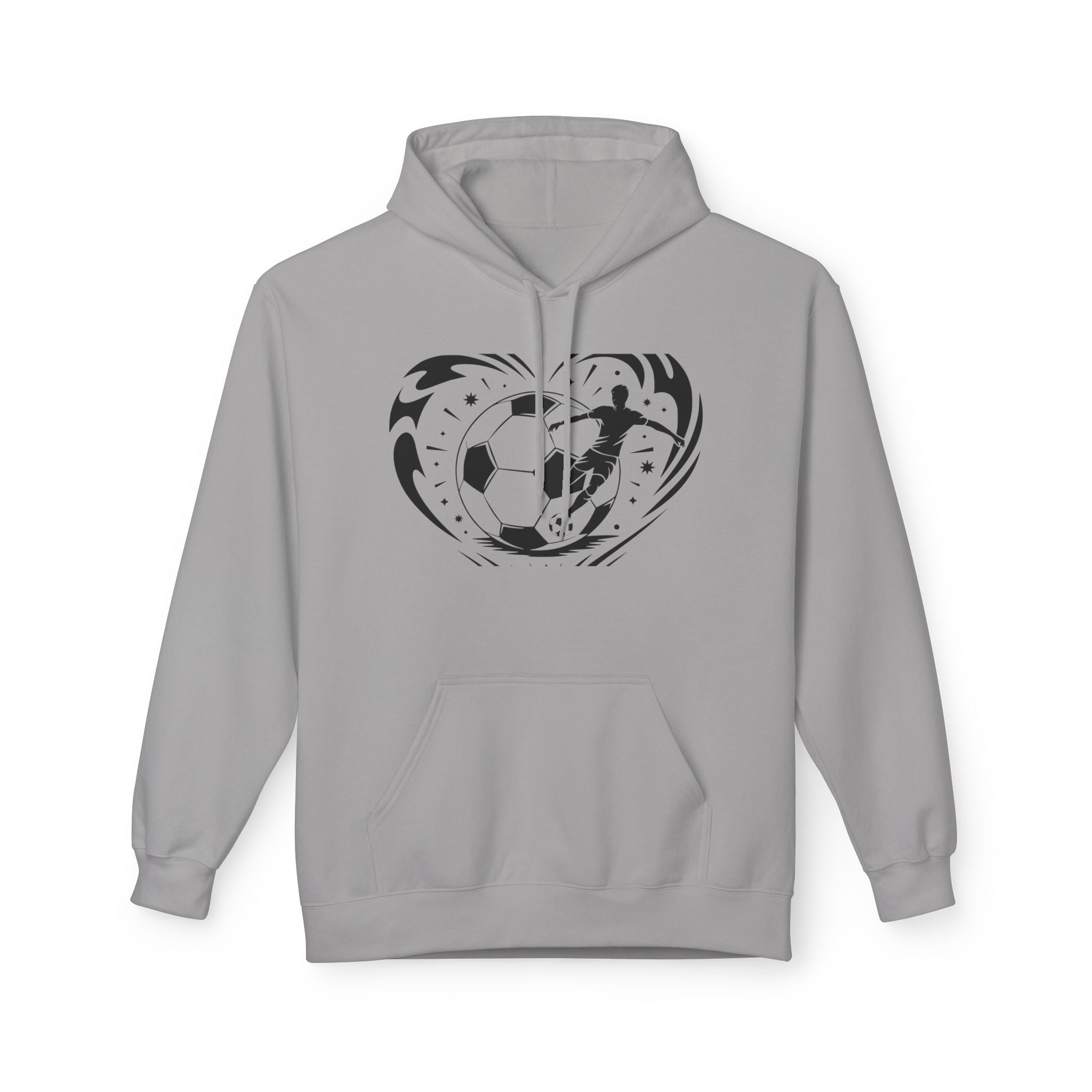 Soccer Heart Graphic Hoodie Printify