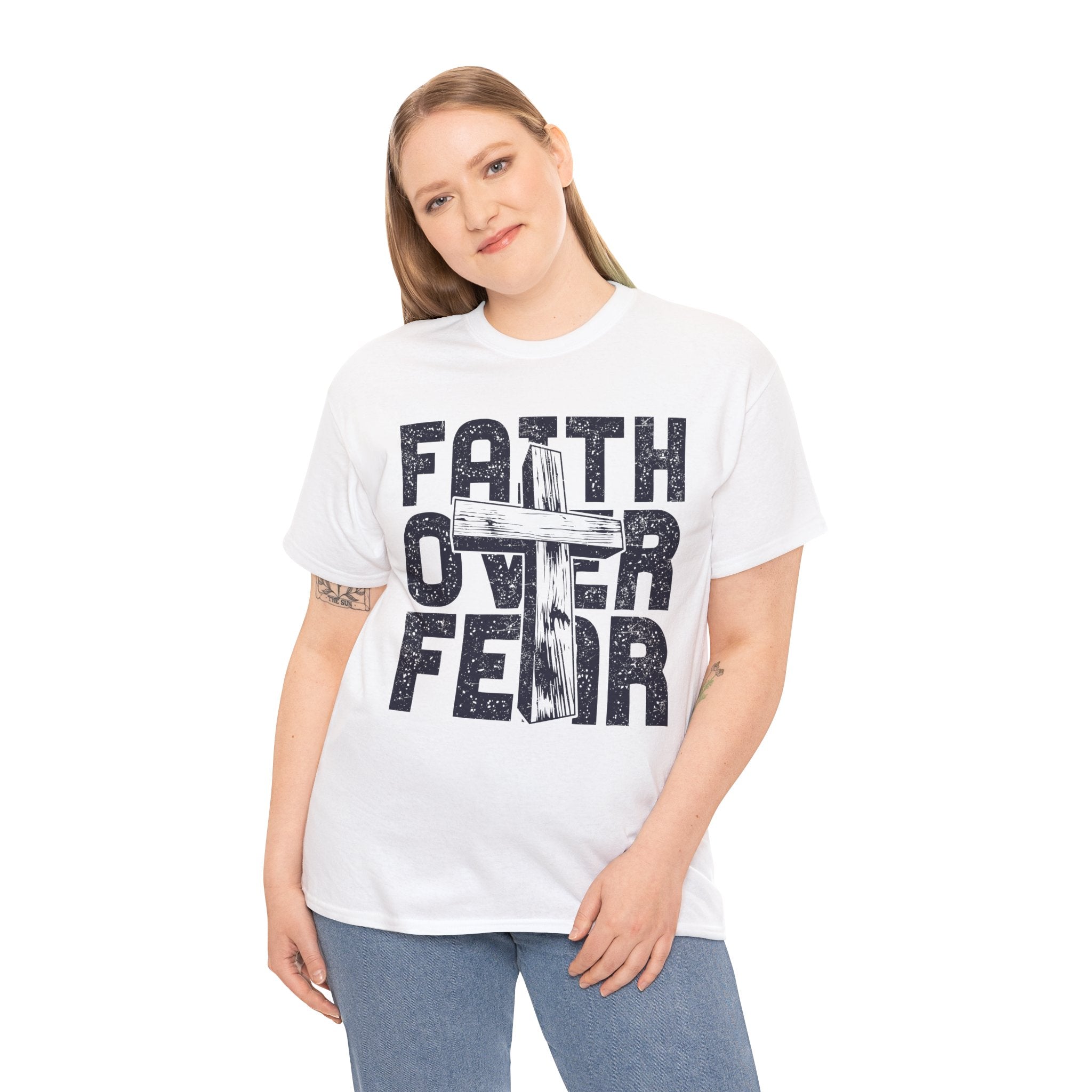 Faith Over Fear Graphic T-Shirt Printify
