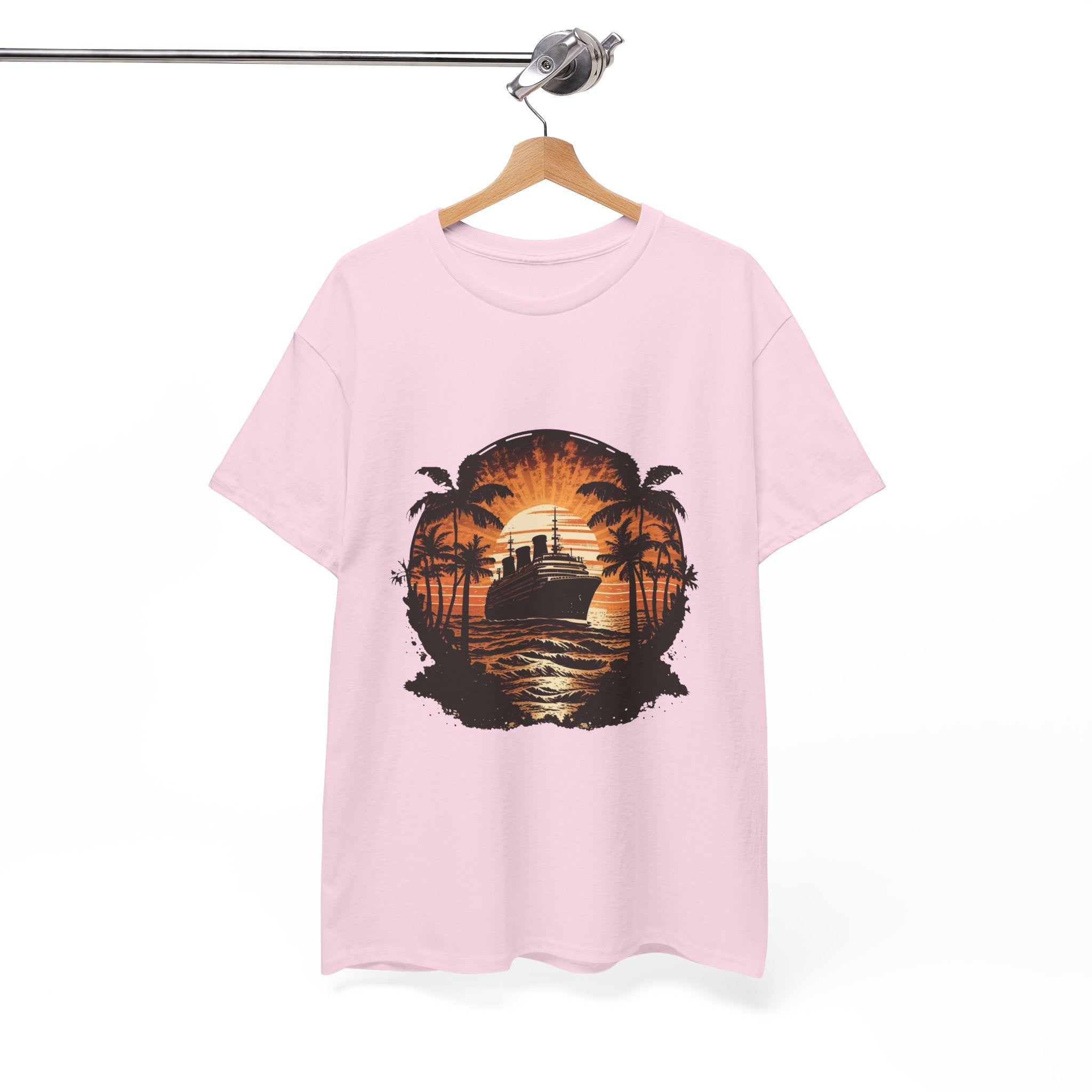 Retro Cruise Ship Graphic T-Shirt Printify