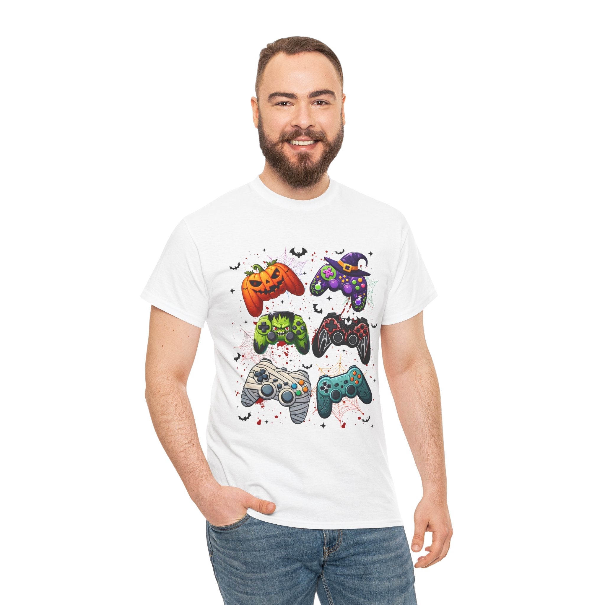 Halloween Gamer Unisex T- Shirt Printify
