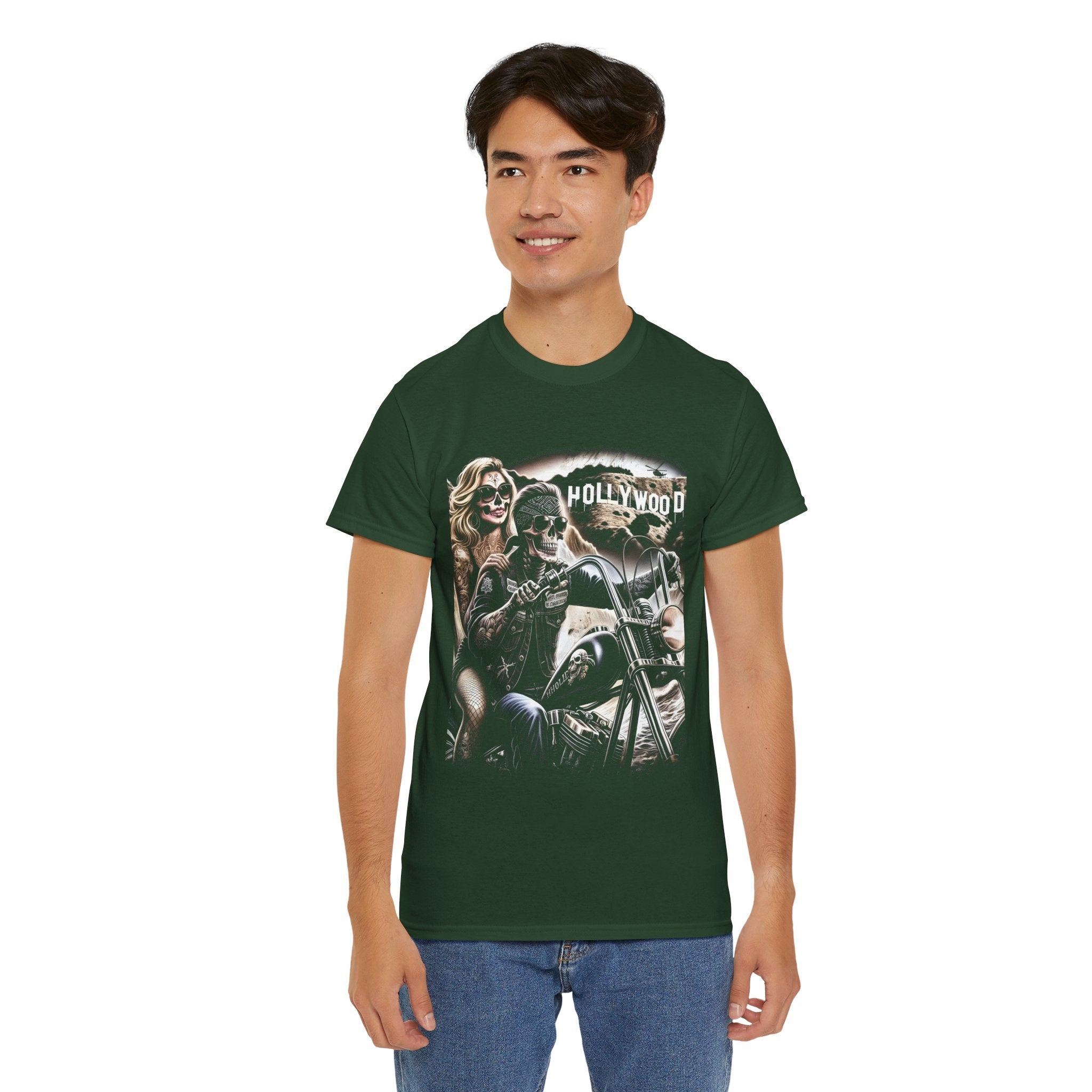 Hollywood Biker Vintage T- Shirt Printify