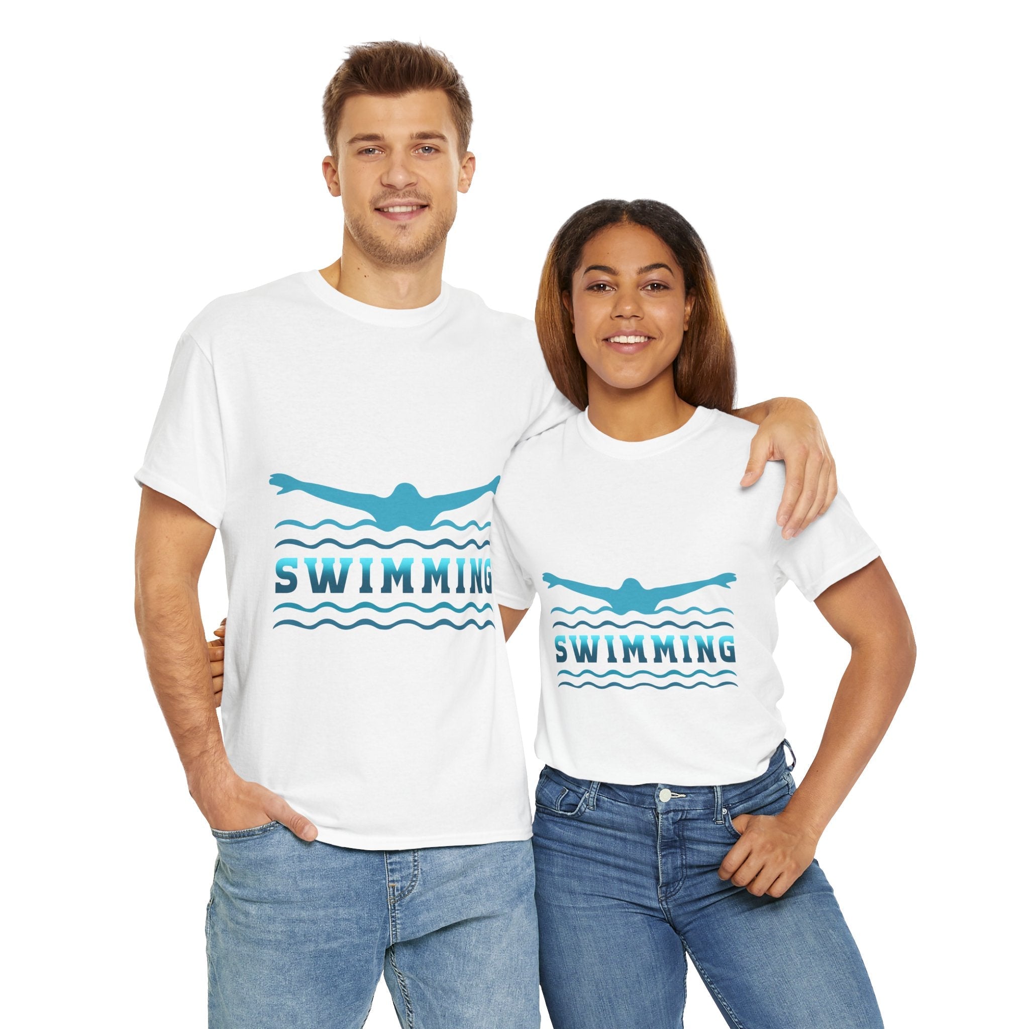 Swimming Unisex T-Shirt Printify