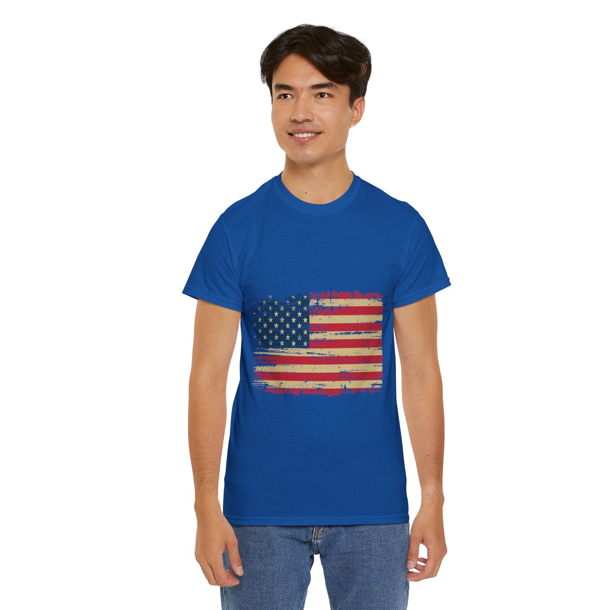 Vintage American Flag T-Shirt Printify
