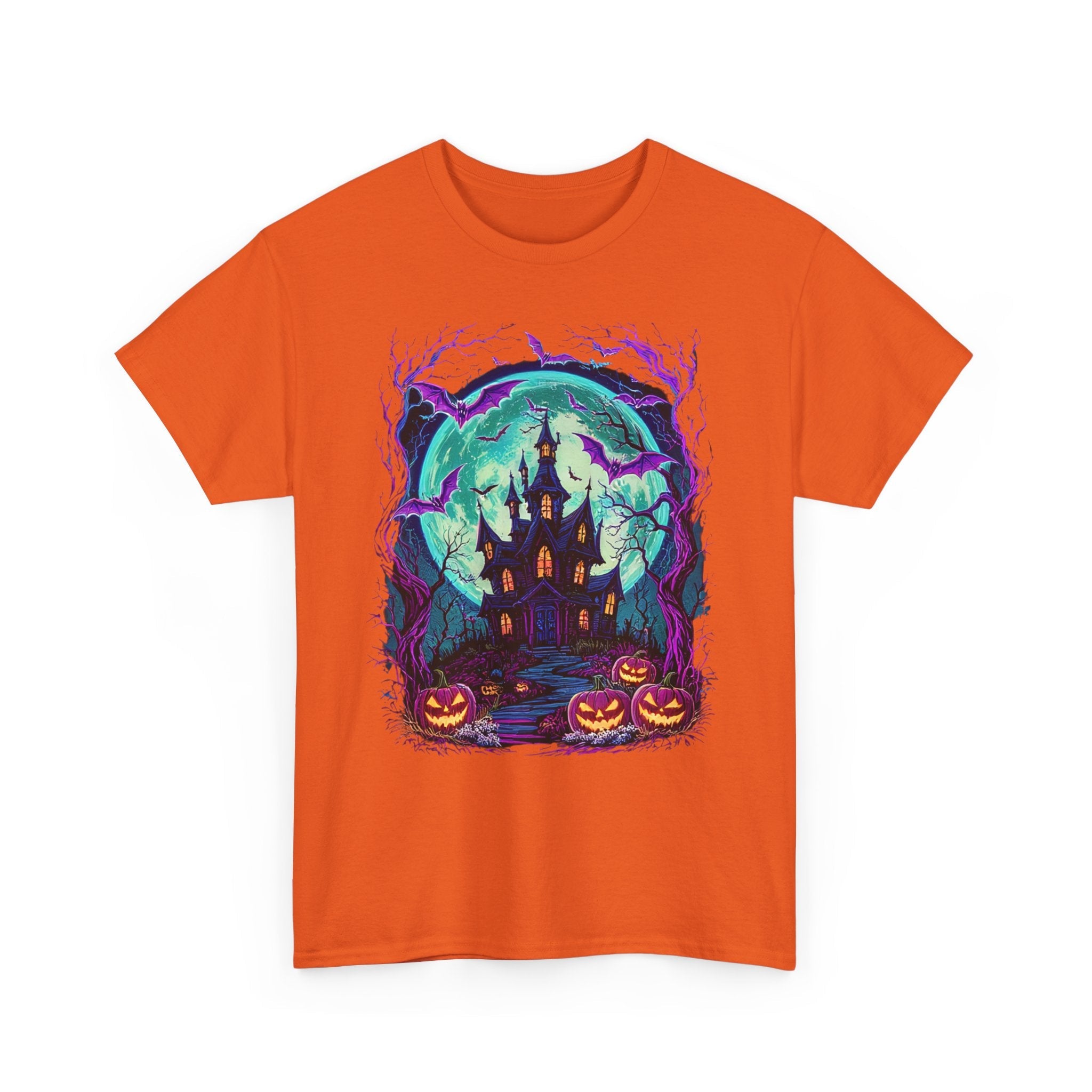Halloween Haunted House T- Shirt Printify
