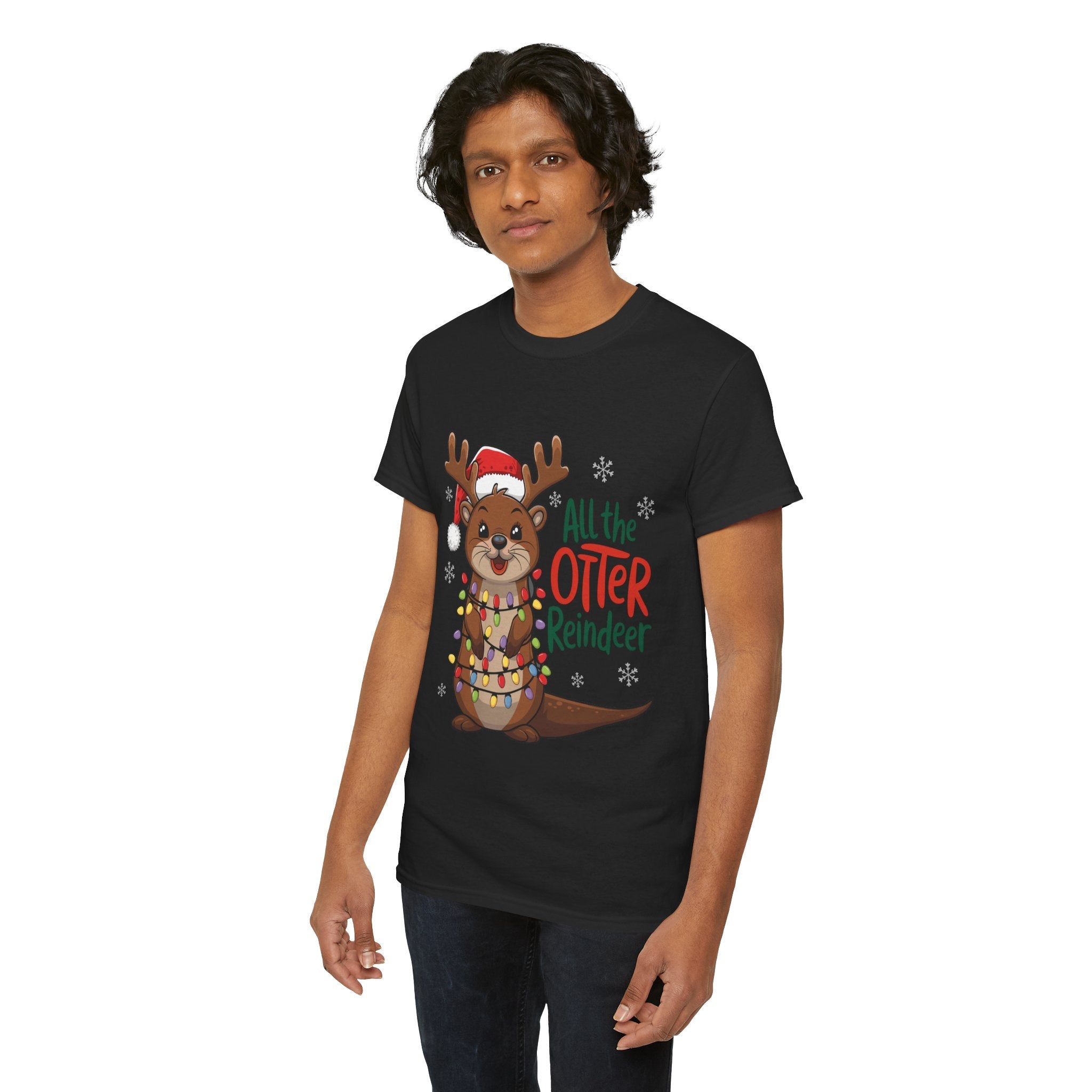 All the Otter Reindeer Cute T- Shirt Printify