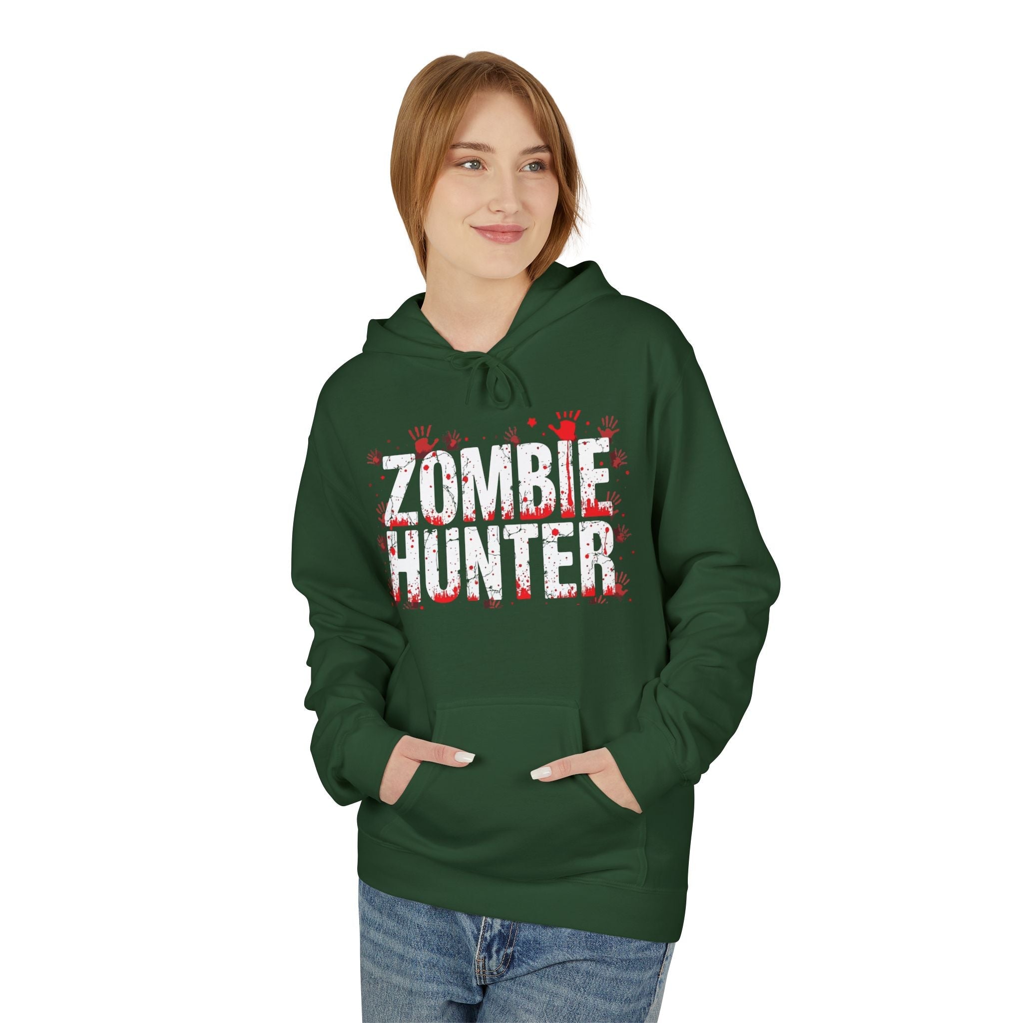 Zombie Hunter Graphic Hoodie Printify