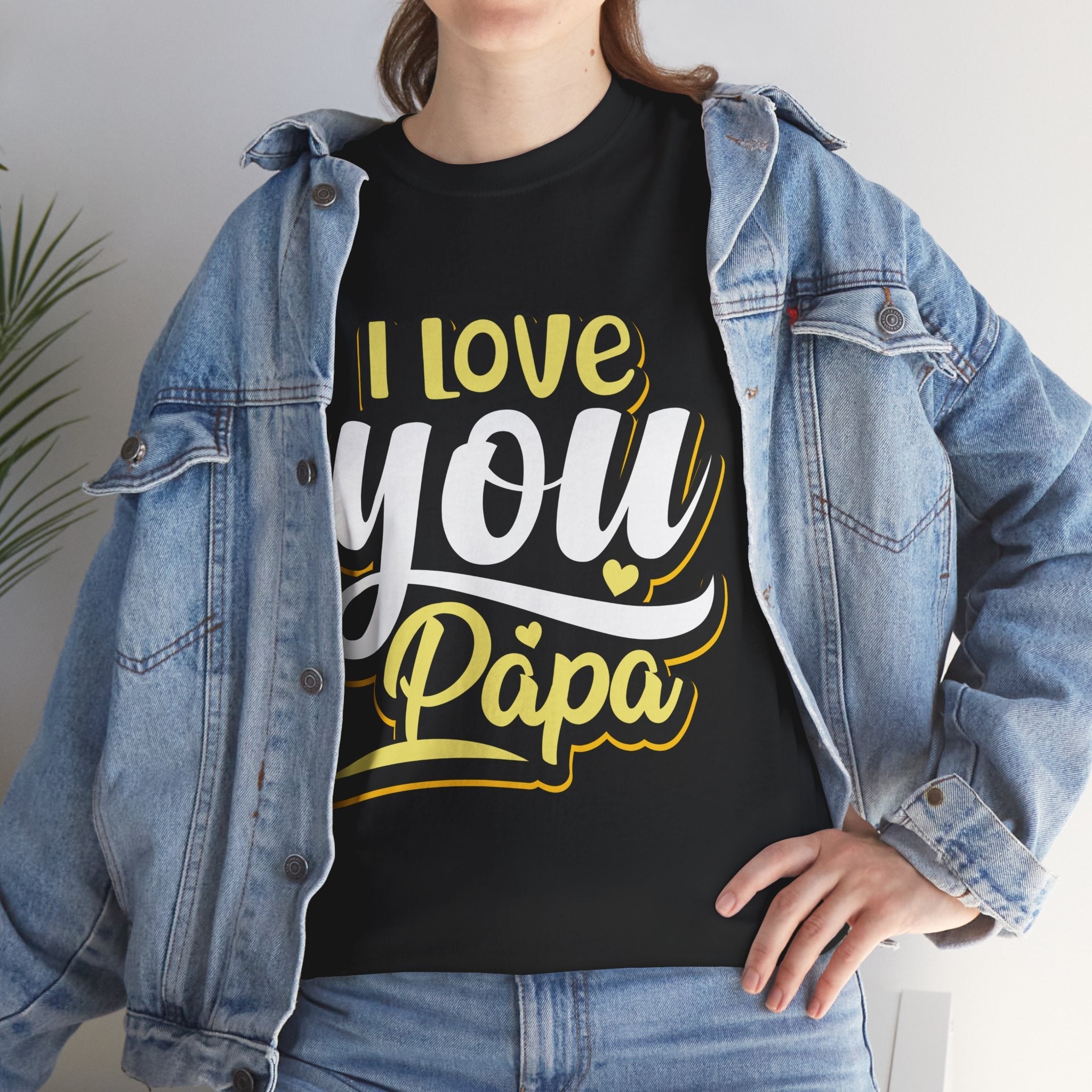 I Love You Papa Unisex Graphic T-Shirt Printify