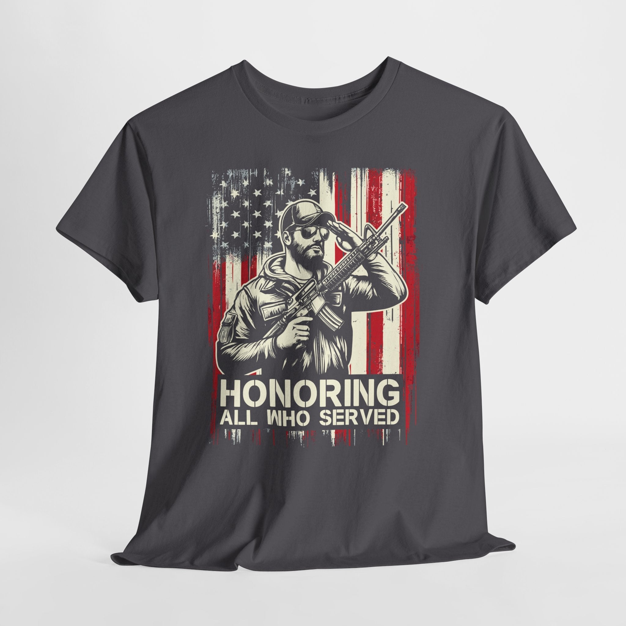 Patriotic Veteran Graphic T-Shirt Printify
