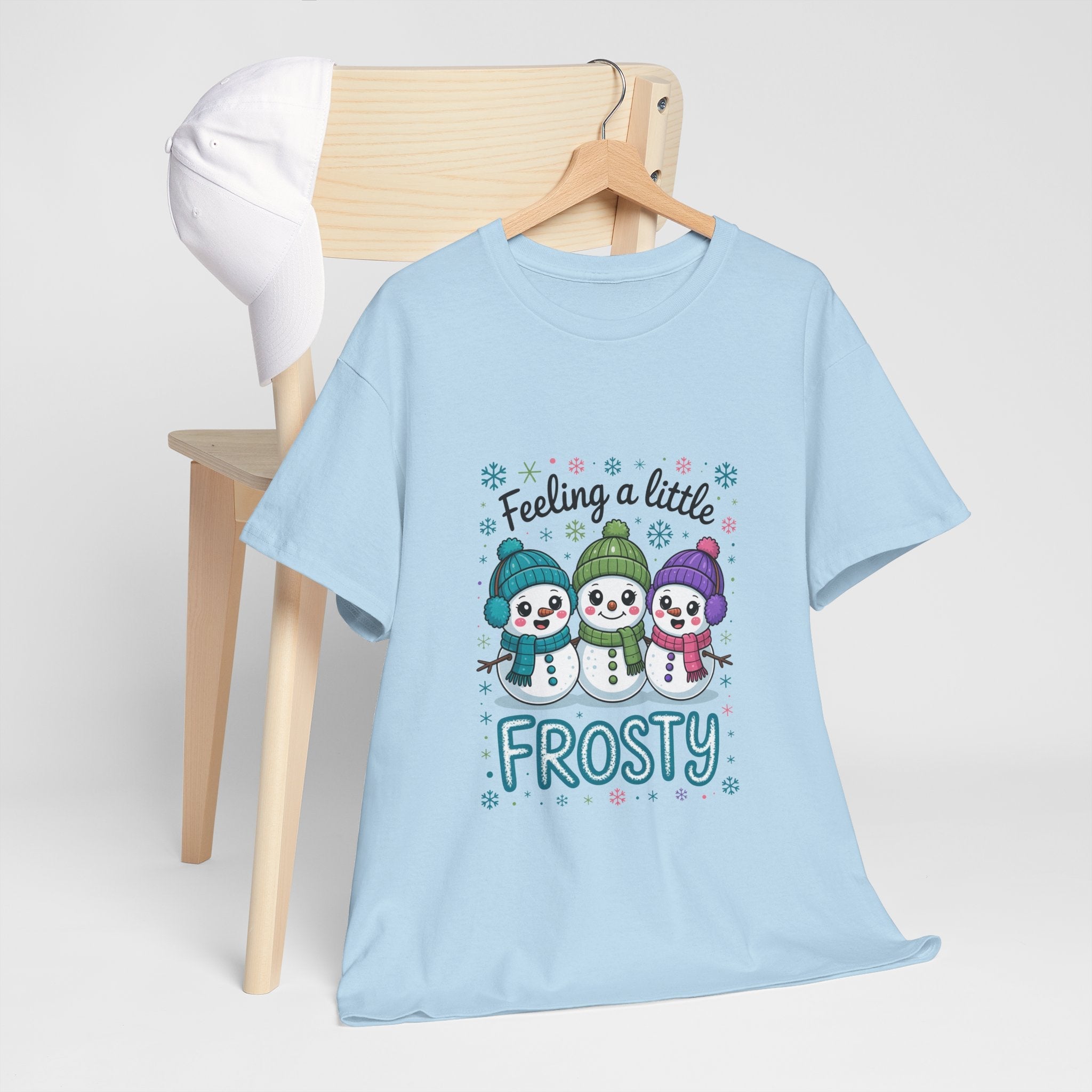 Frosty Friends Graphic Winter T- Shirt Printify