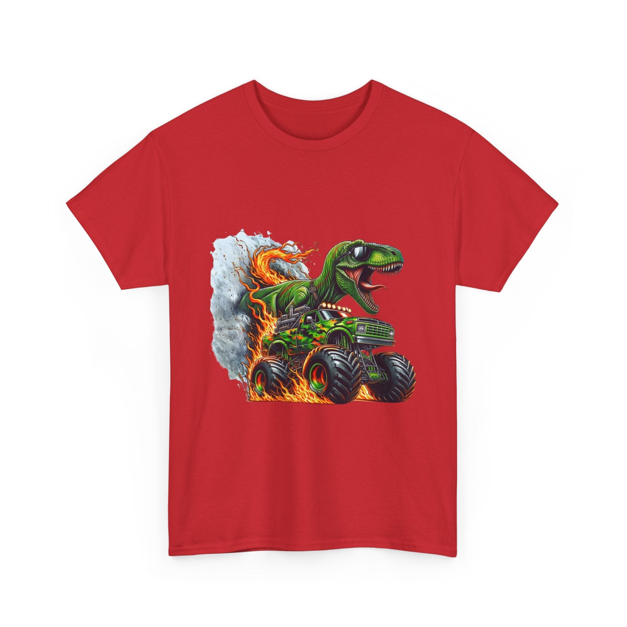 Kids' Dinosaur Monster Truck  Graphic T- Shirt Printify