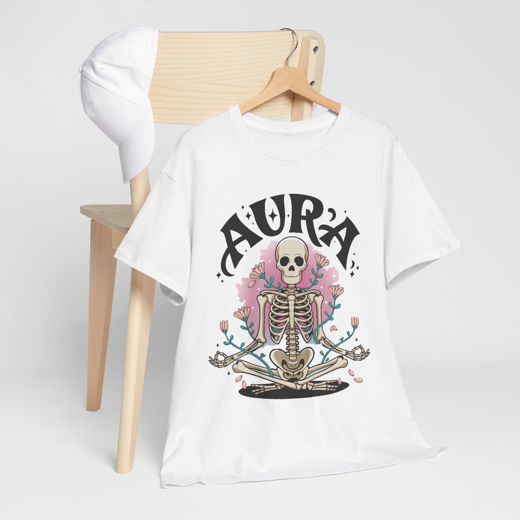 Aura Skeleton Halloween T-Shirt Printify