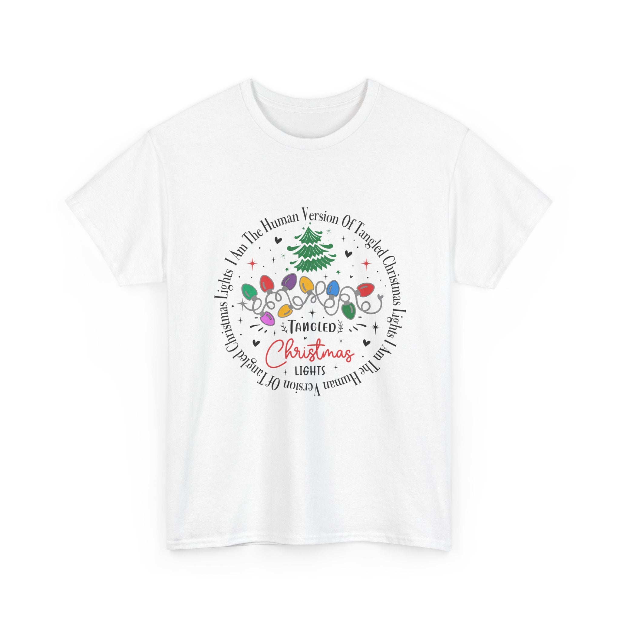 Funny Christmas Lights Design T-shirt Printify