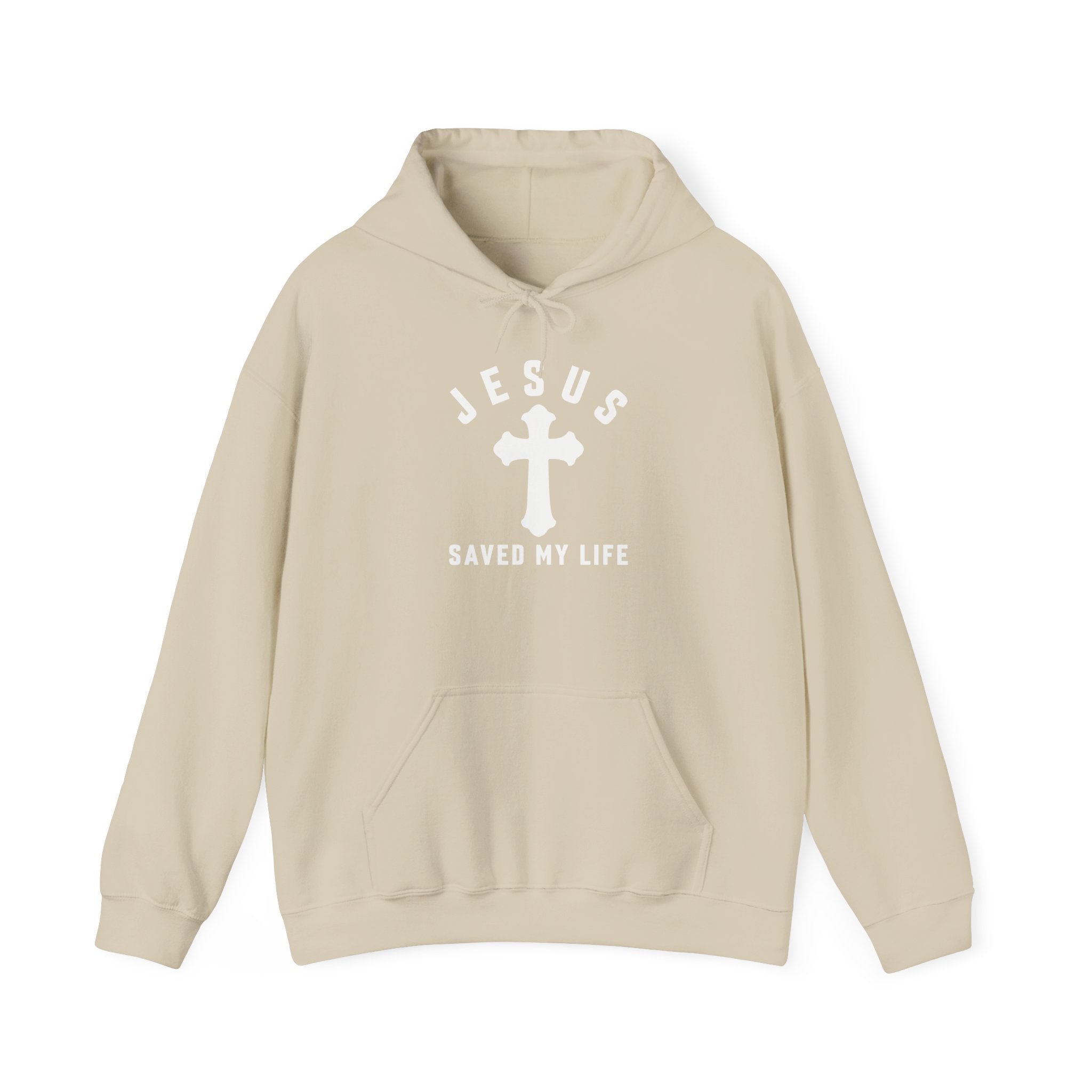 Christian Hoodie "Jesus Saved My Life" Printify