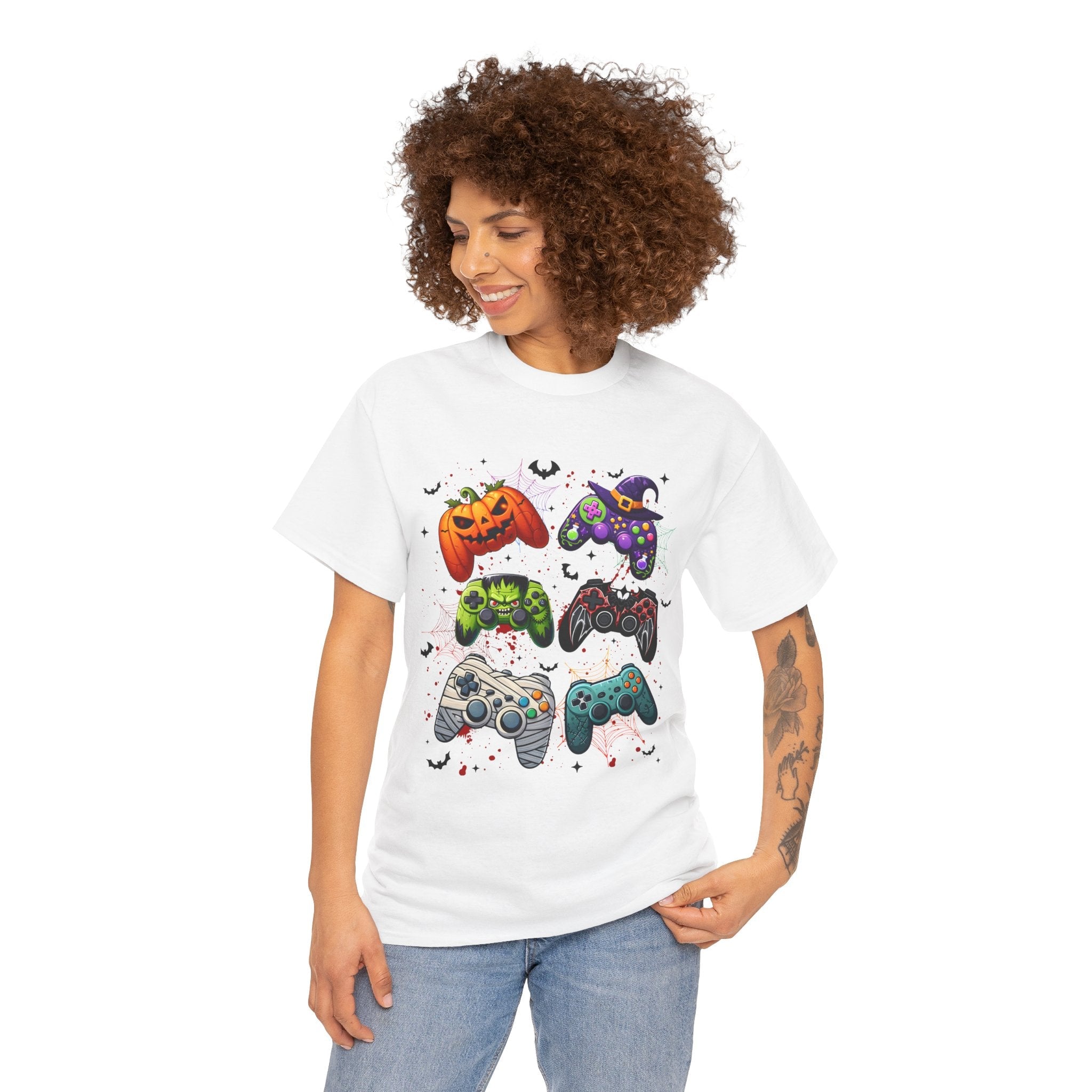 Halloween Gamer Unisex T- Shirt Printify
