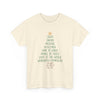 Christian Christmas Tree Message T- Shirt Printify