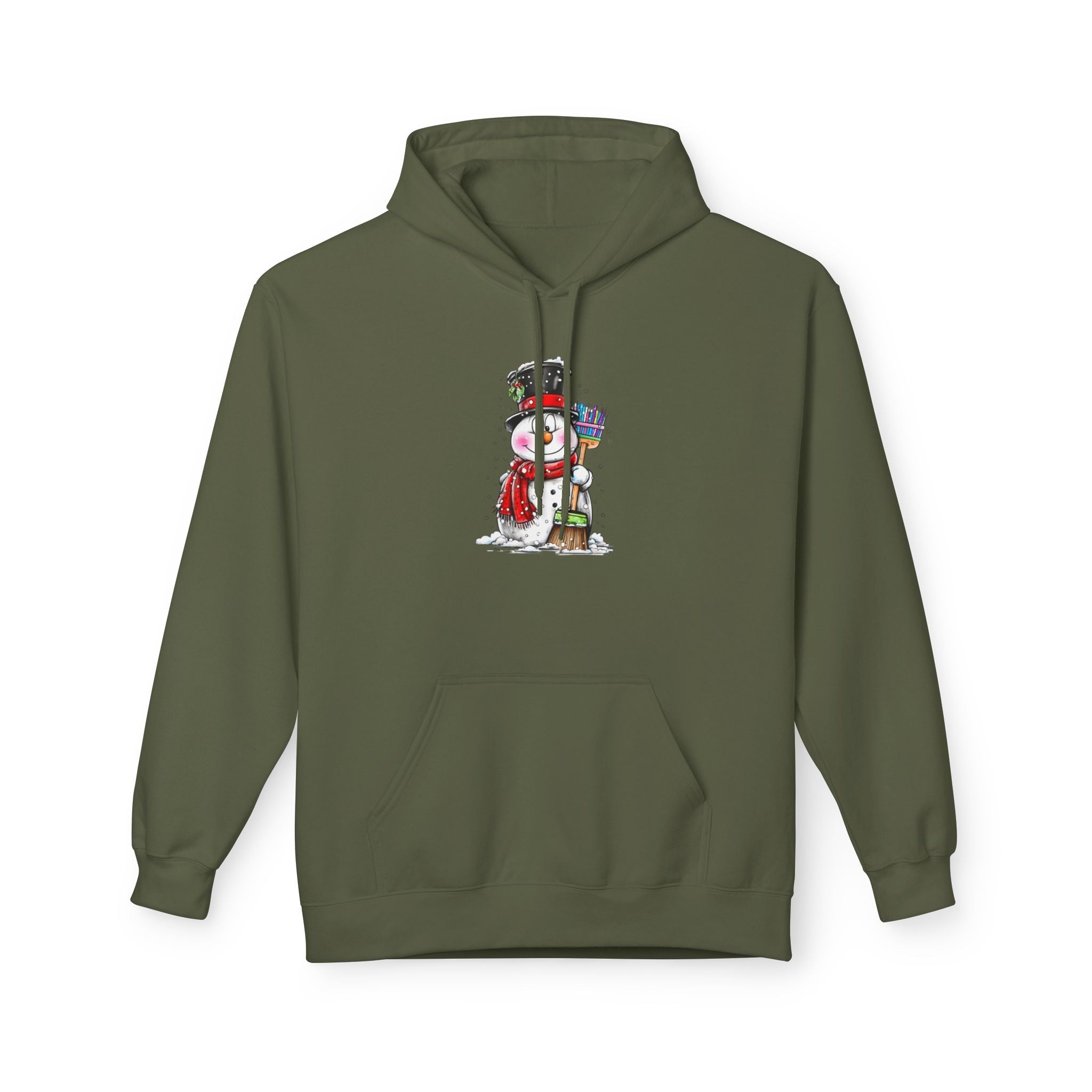 Winter Snowman Christmas Hoodie Printify