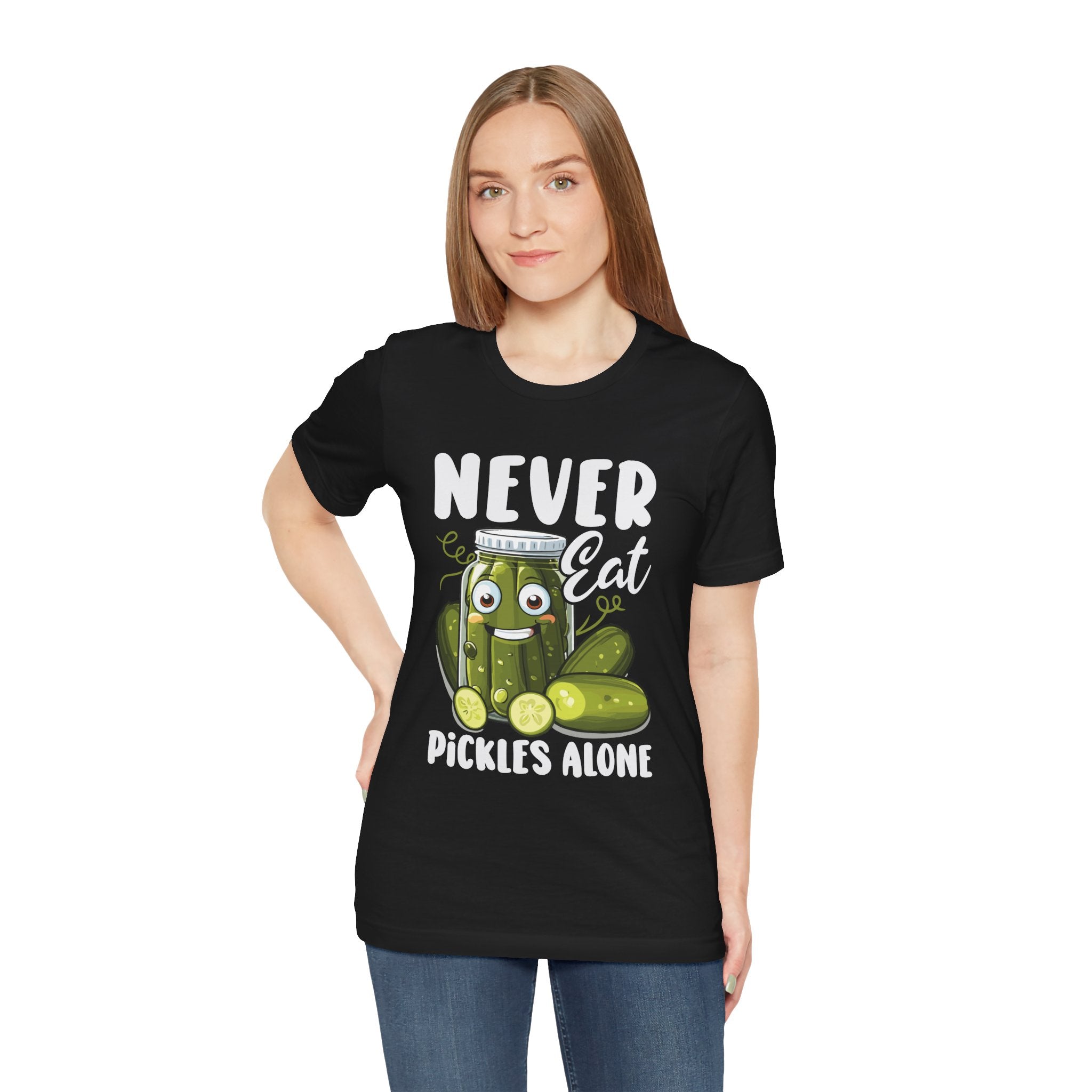 Never Eat Pickles Alone T-Shirt Printify