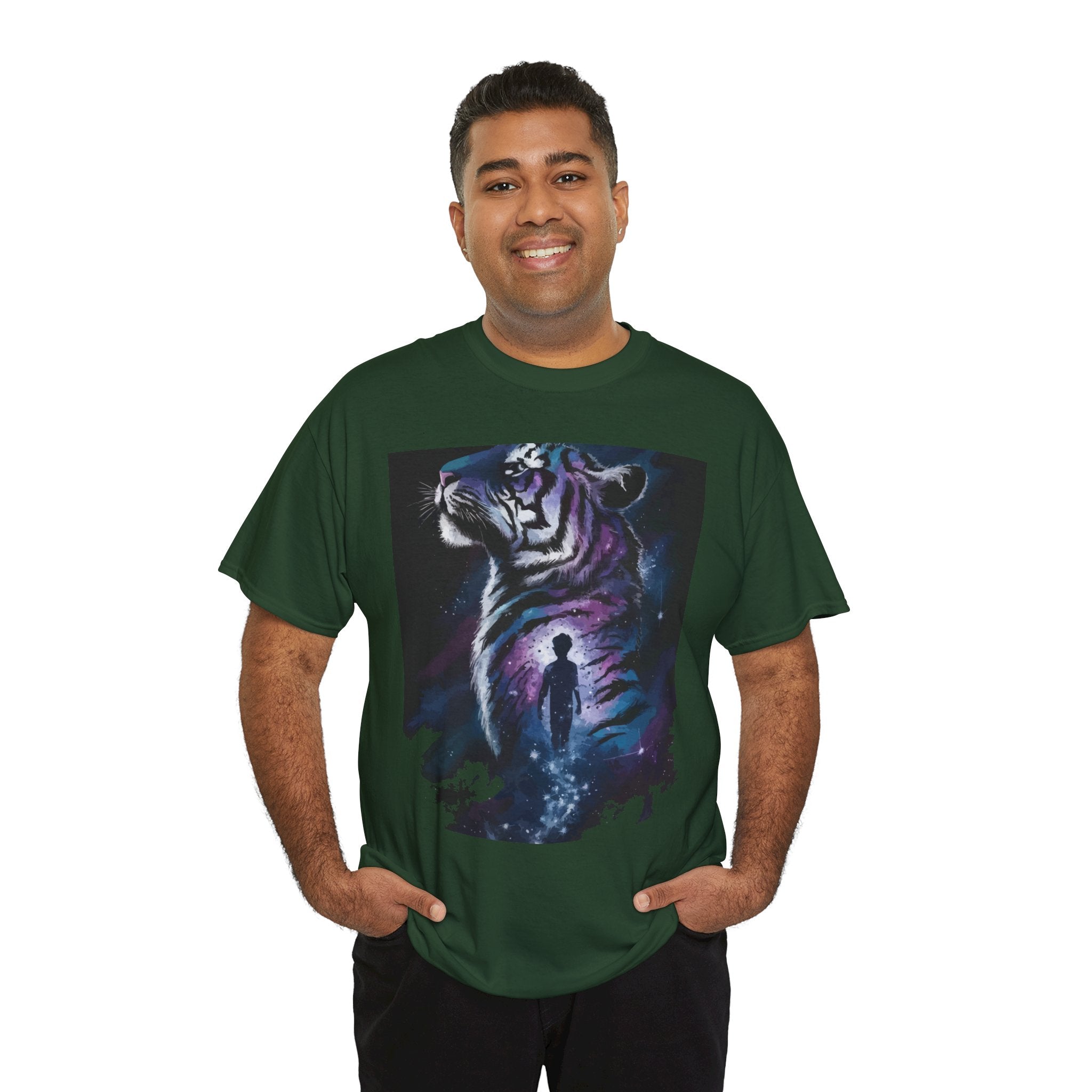 Mystical Tiger Graphic T-Shirt Printify