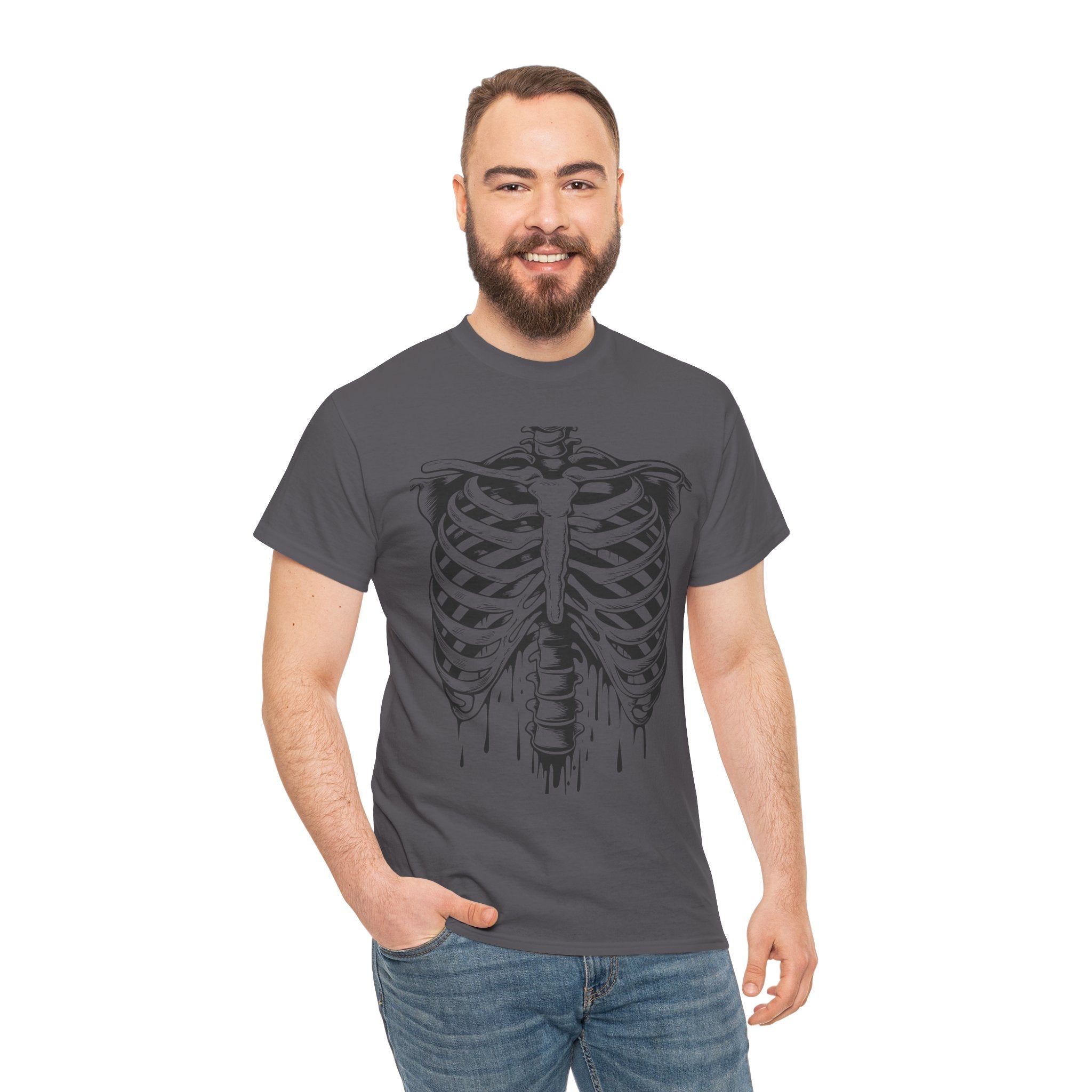 Skeleton Rib Vintage T- Shirt Printify