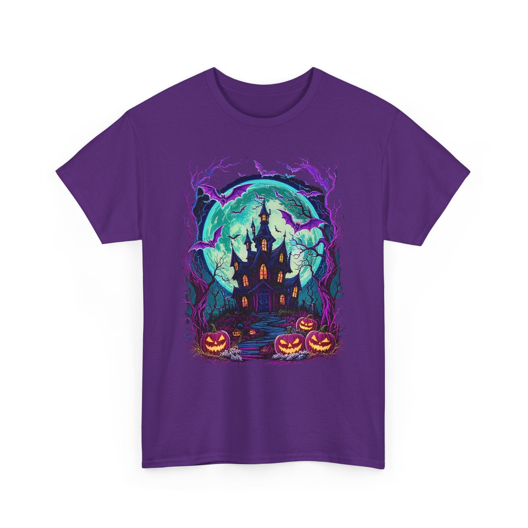 Halloween Haunted House T- Shirt Printify
