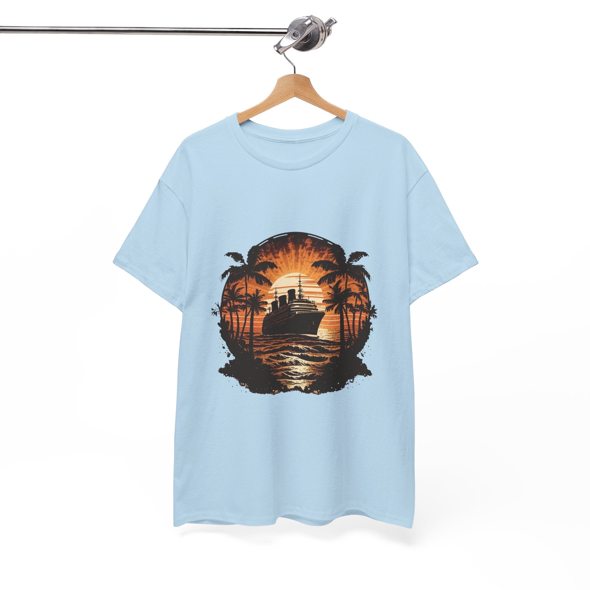 Retro Cruise Ship Graphic T-Shirt Printify