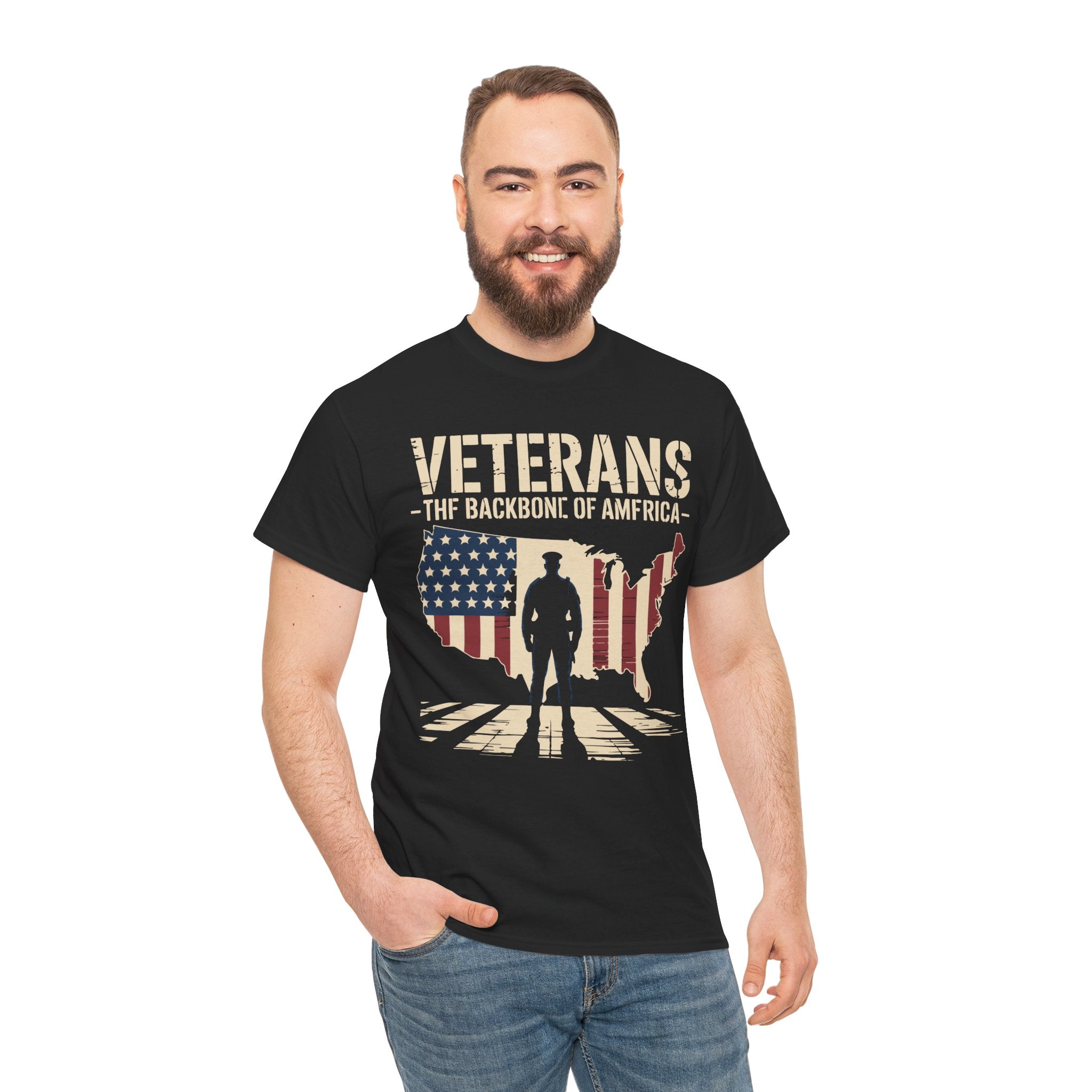 Veterans Tribute the Backbone of America T-Shirt Printify