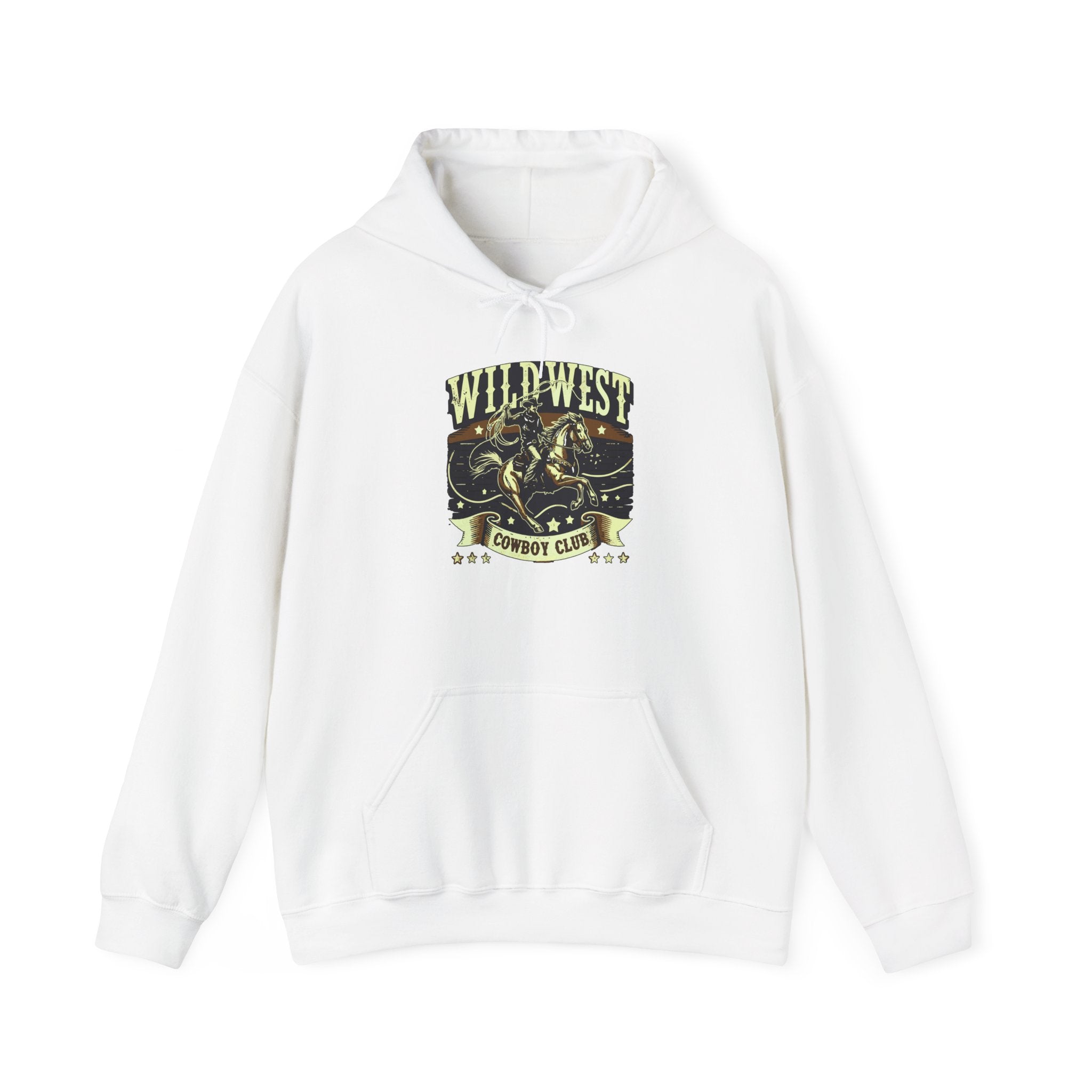 Retro Rodeo Graphic Cowboy Club Hoodie