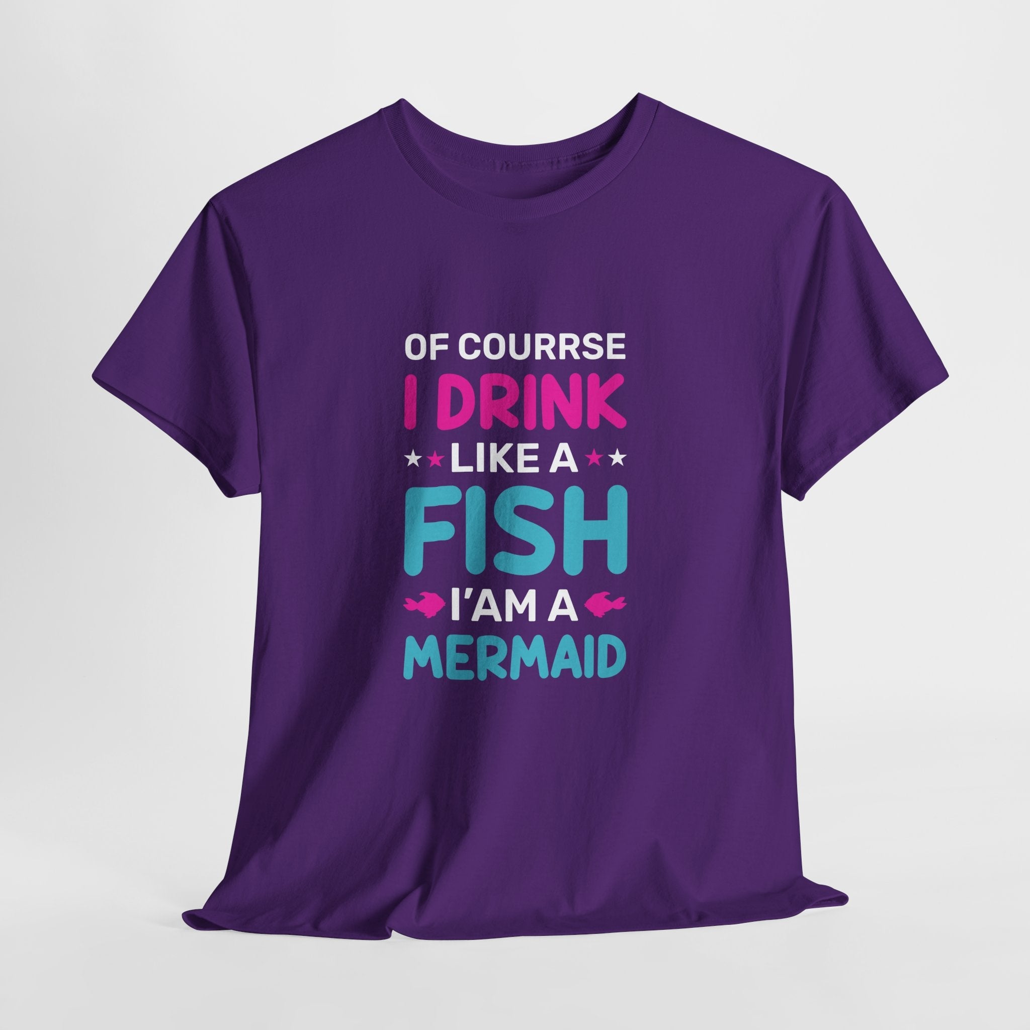 Mermaid Drink Like a Fish Unisex T-Shirt Printify