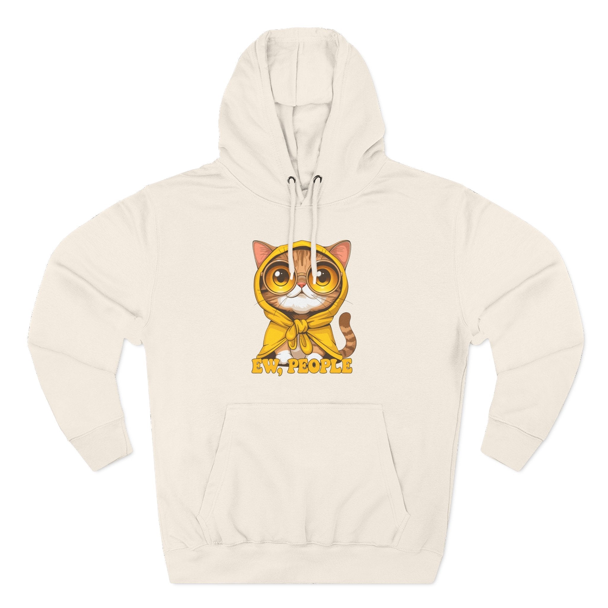 Cat in Raincoat Hoodie Printify