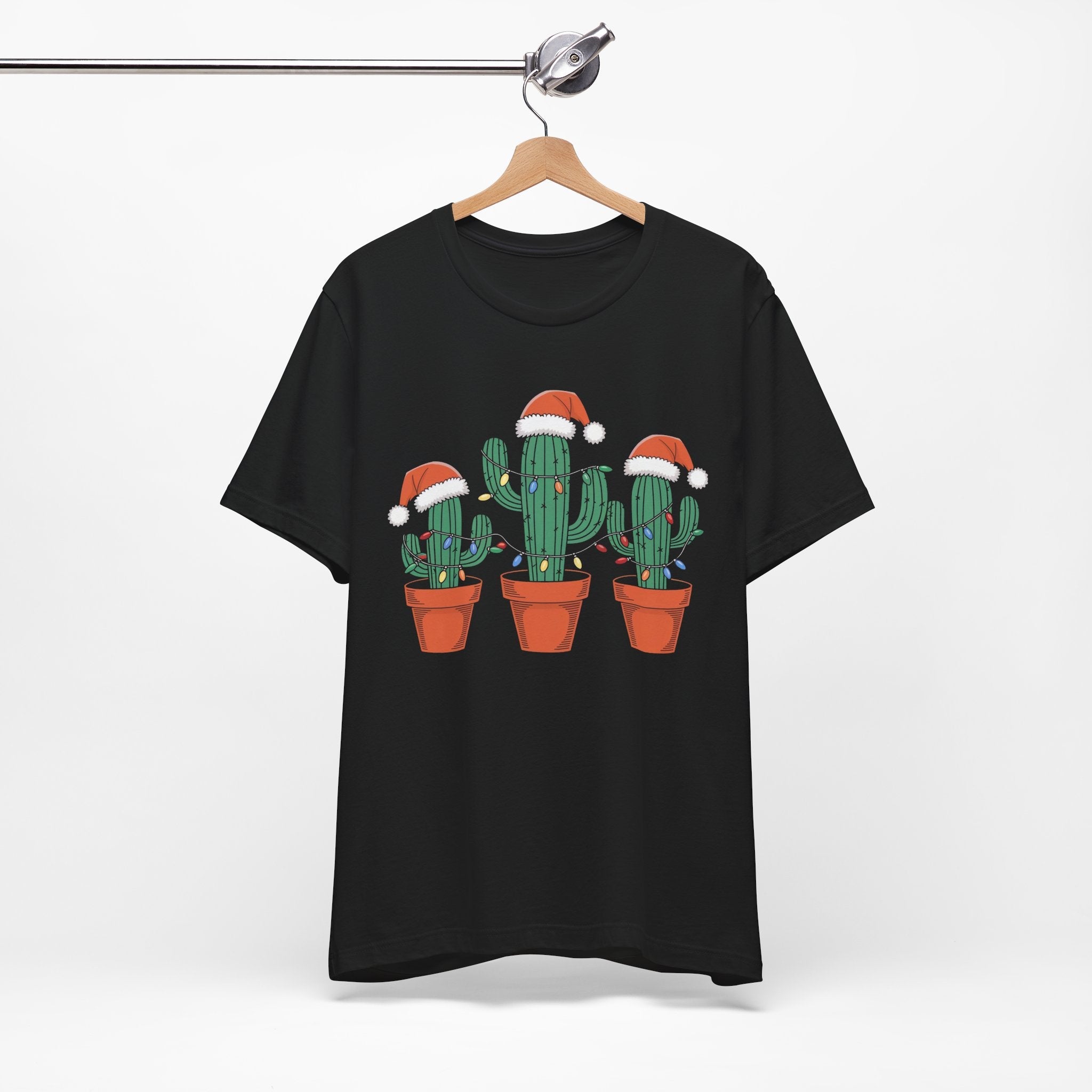 Christmas Cactus Succulent T-Shirt Printify